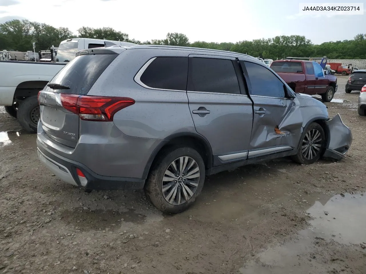 2019 Mitsubishi Outlander Se VIN: JA4AD3A34KZ023714 Lot: 53757194