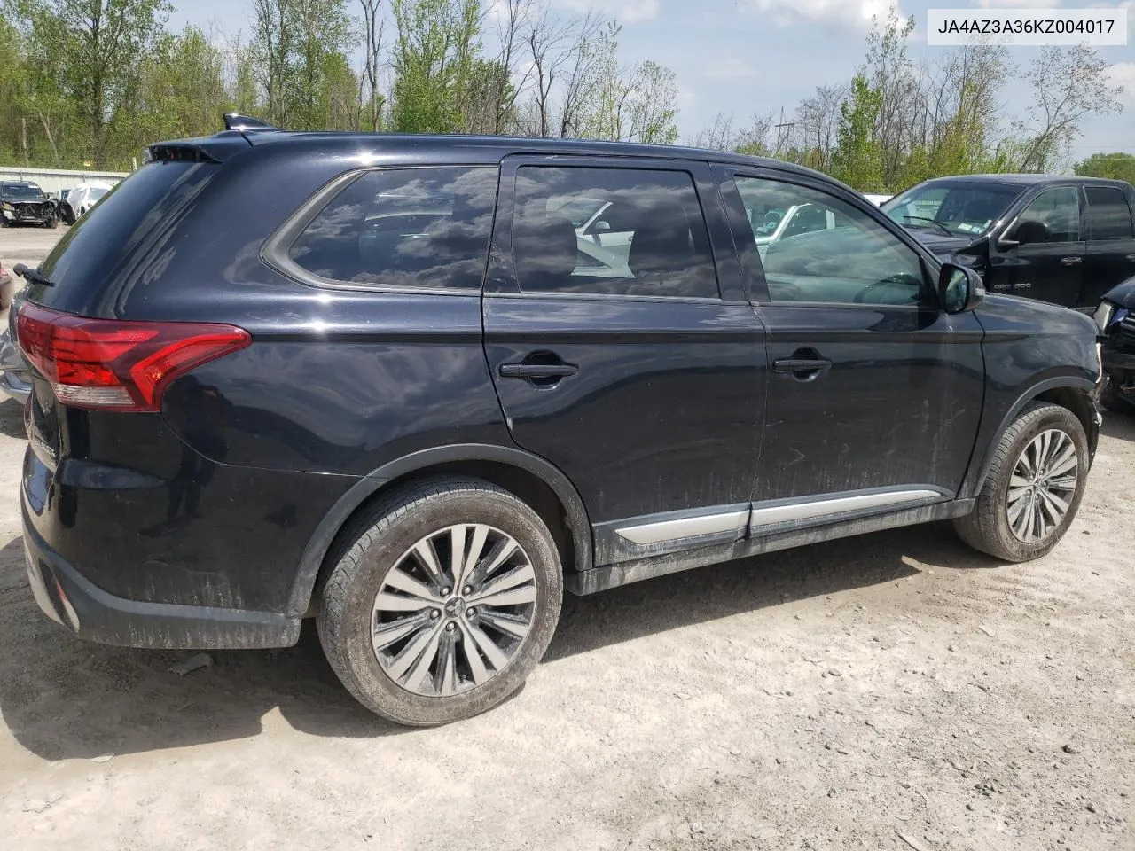 2019 Mitsubishi Outlander Se VIN: JA4AZ3A36KZ004017 Lot: 53964194