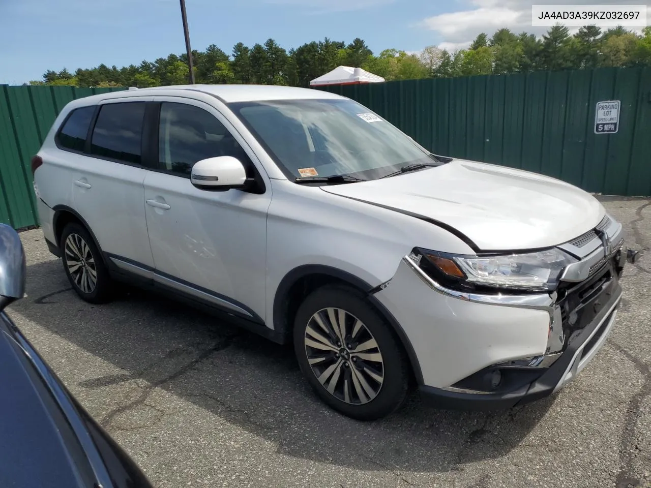 2019 Mitsubishi Outlander Se VIN: JA4AD3A39KZ032697 Lot: 55545304