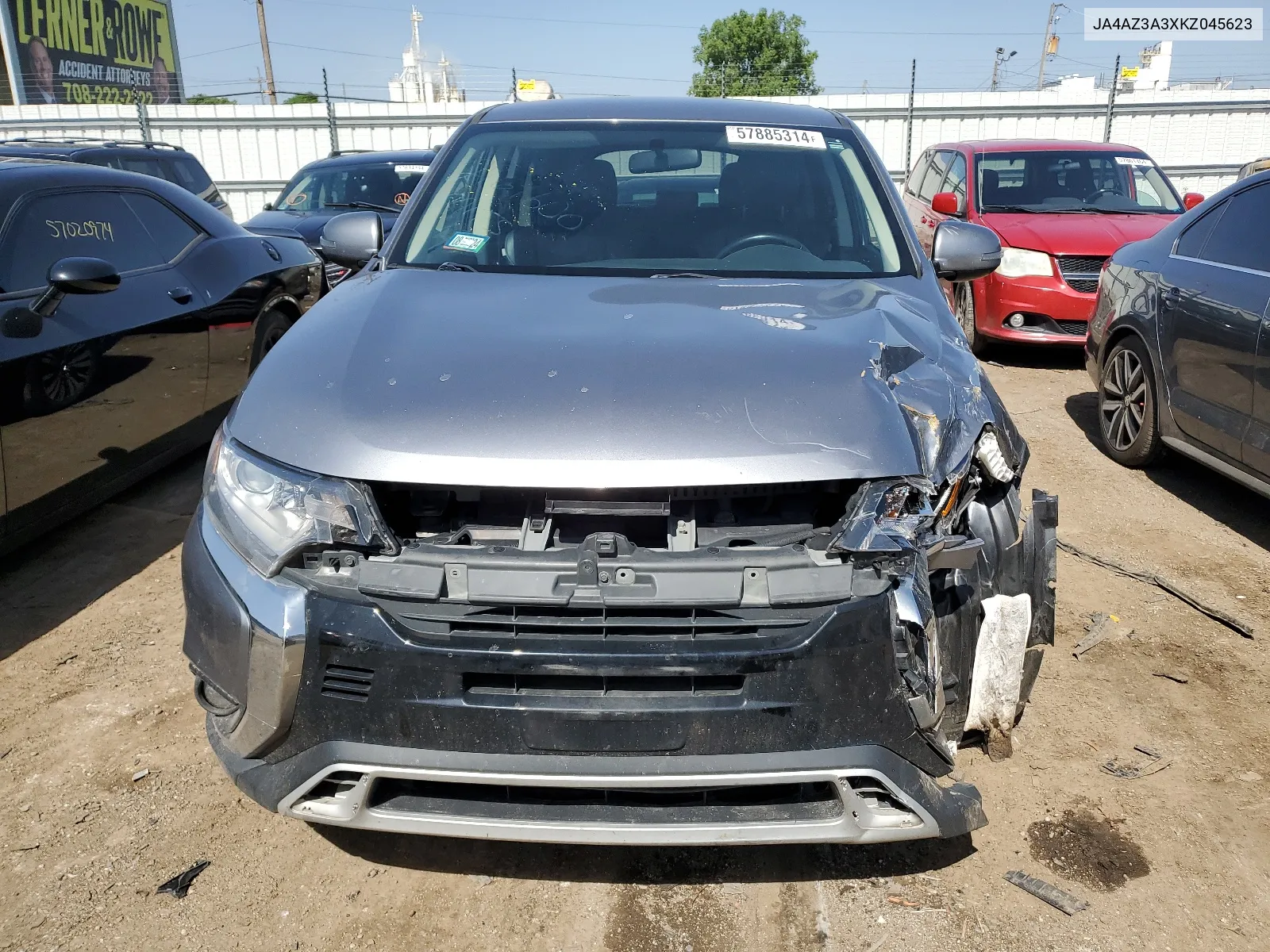 2019 Mitsubishi Outlander Se VIN: JA4AZ3A3XKZ045623 Lot: 57885314