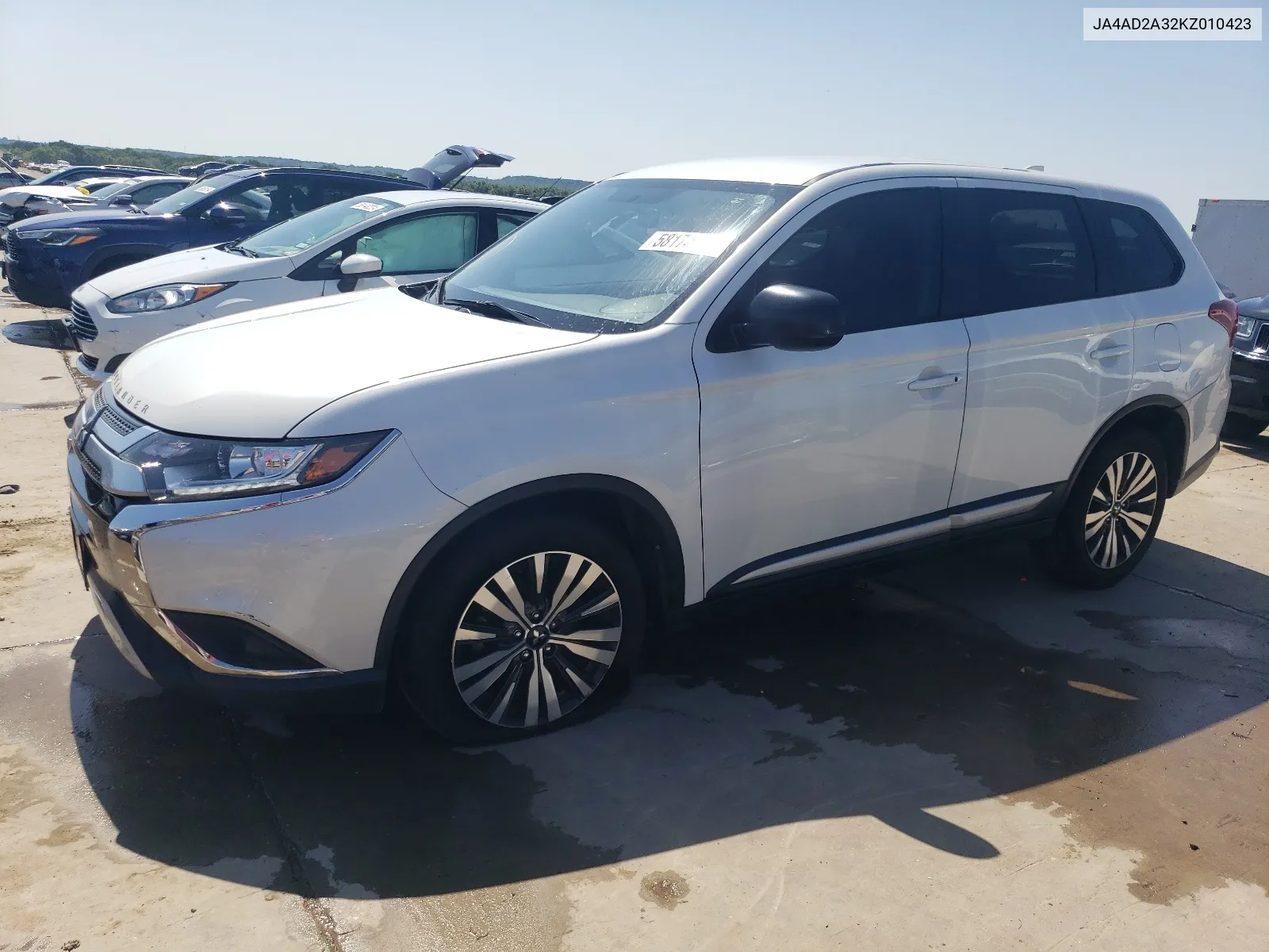 2019 Mitsubishi Outlander Es VIN: JA4AD2A32KZ010423 Lot: 58178324