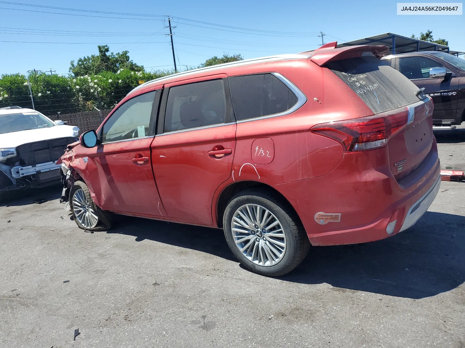 2019 Mitsubishi Outlander Sel VIN: JA4J24A56KZ049647 Lot: 58531854