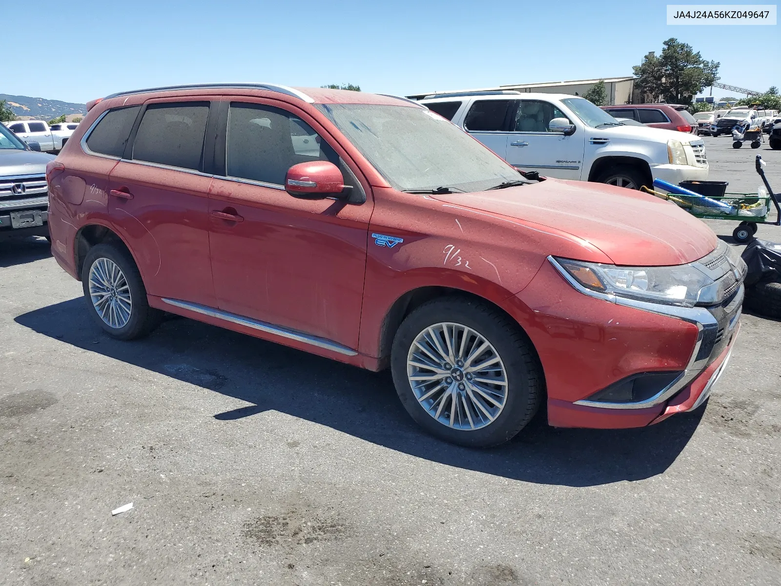 2019 Mitsubishi Outlander Sel VIN: JA4J24A56KZ049647 Lot: 58531854