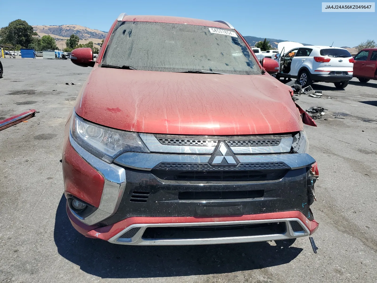 2019 Mitsubishi Outlander Sel VIN: JA4J24A56KZ049647 Lot: 58531854