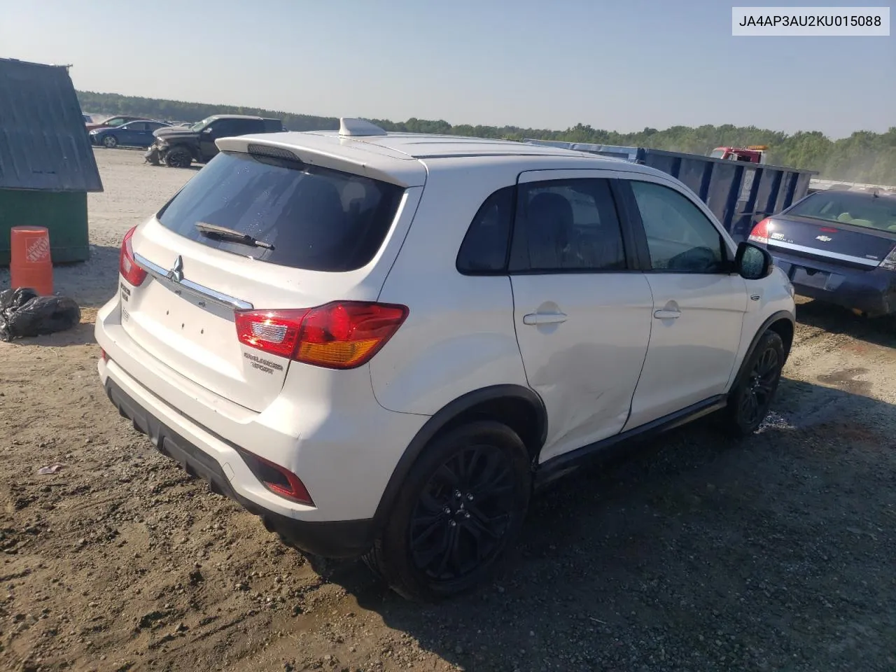 2019 Mitsubishi Outlander Sport Es VIN: JA4AP3AU2KU015088 Lot: 59113614