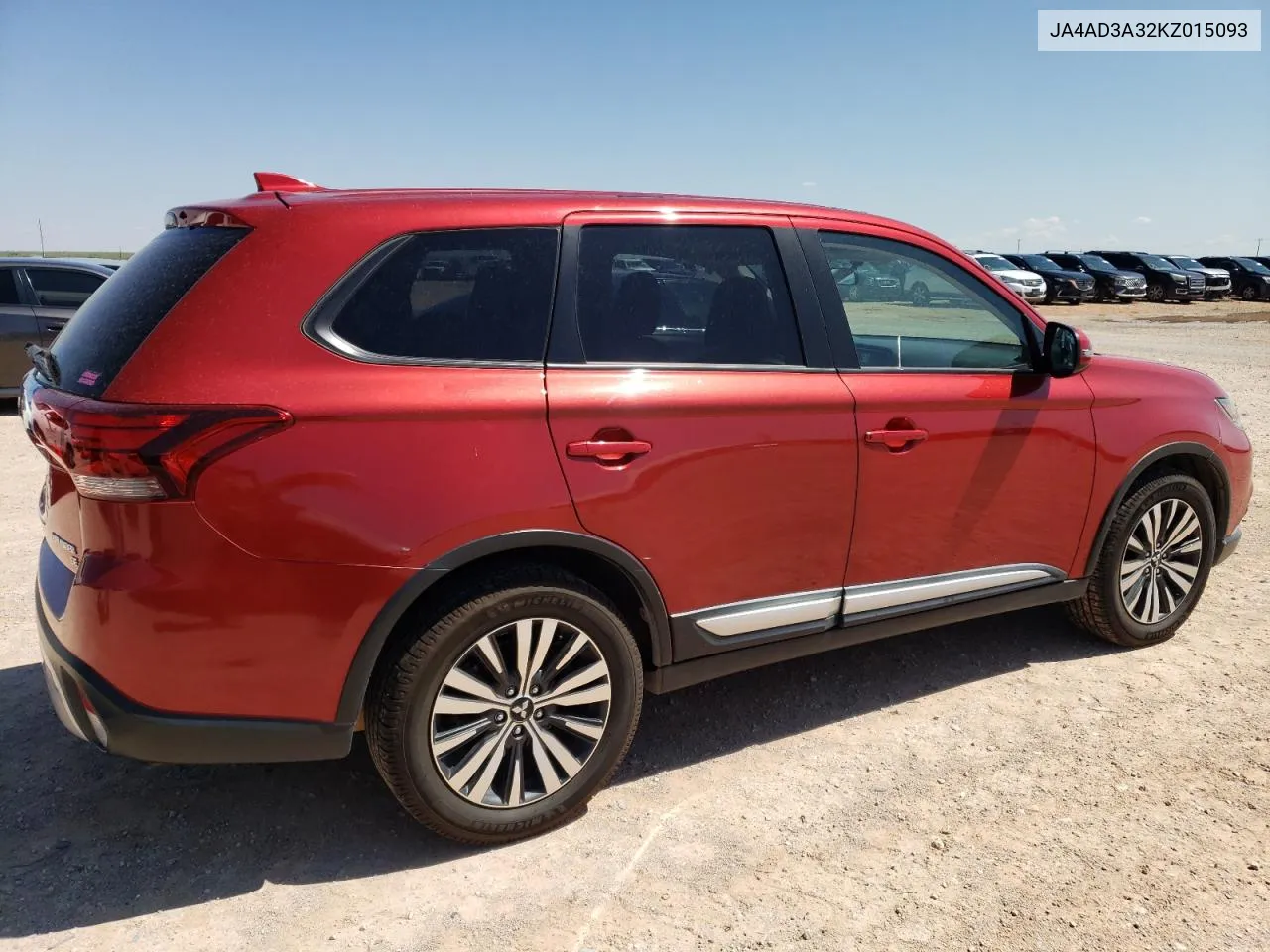 2019 Mitsubishi Outlander Se VIN: JA4AD3A32KZ015093 Lot: 59367794