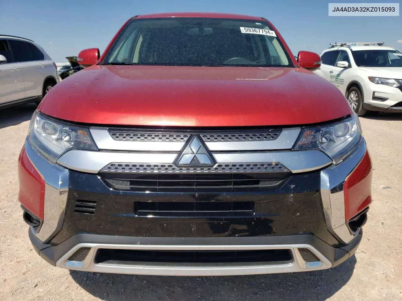 2019 Mitsubishi Outlander Se VIN: JA4AD3A32KZ015093 Lot: 59367794