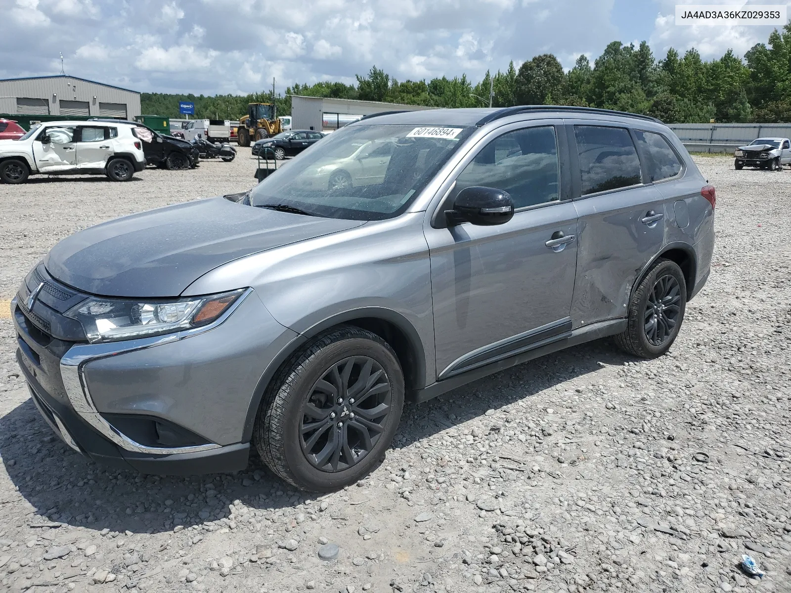 2019 Mitsubishi Outlander Se VIN: JA4AD3A36KZ029353 Lot: 60146894