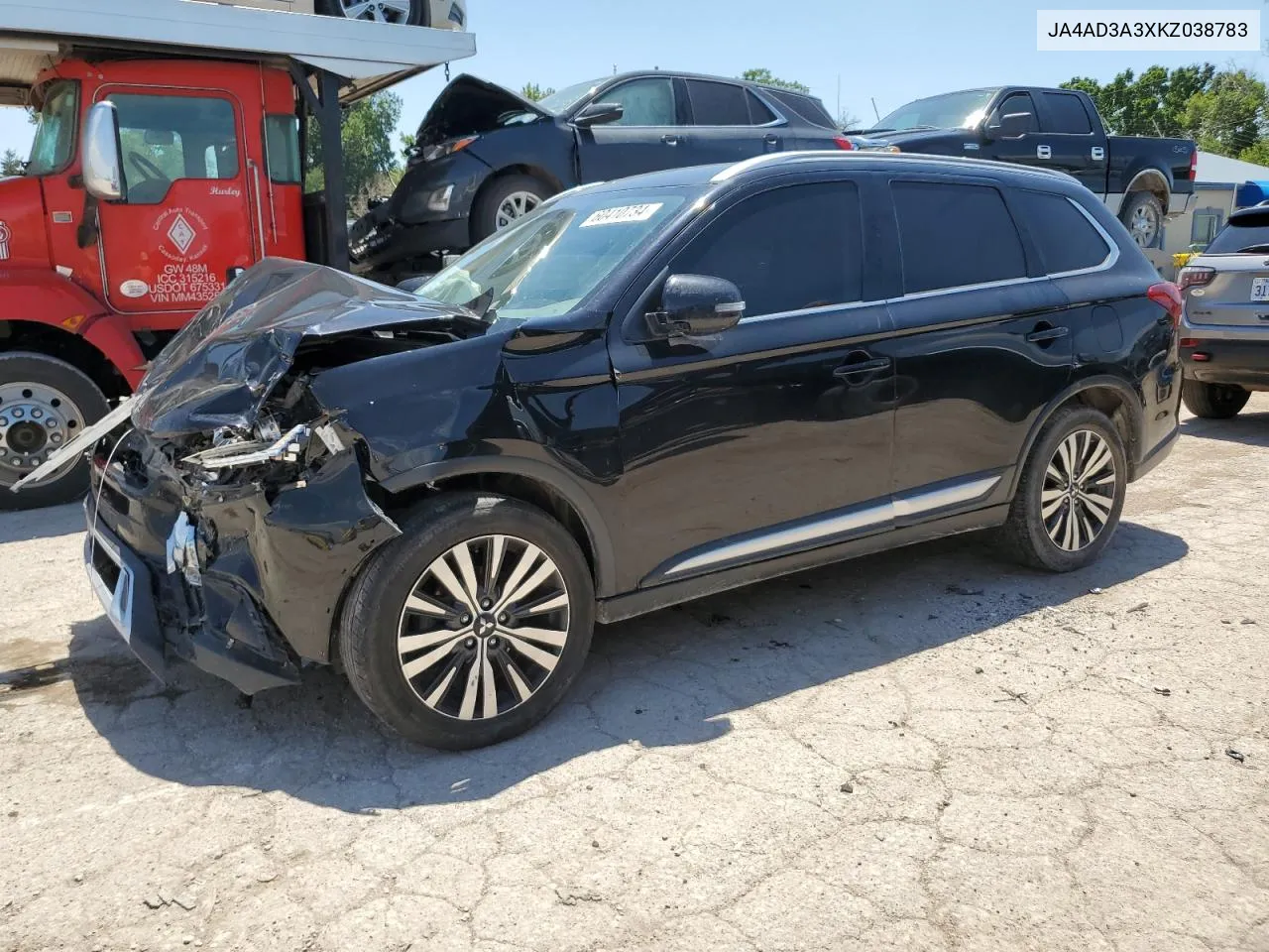 2019 Mitsubishi Outlander Se VIN: JA4AD3A3XKZ038783 Lot: 60410734