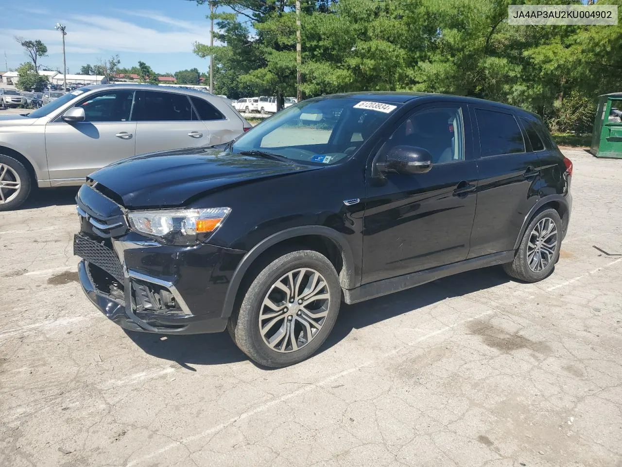 2019 Mitsubishi Outlander Sport Es VIN: JA4AP3AU2KU004902 Lot: 61203934