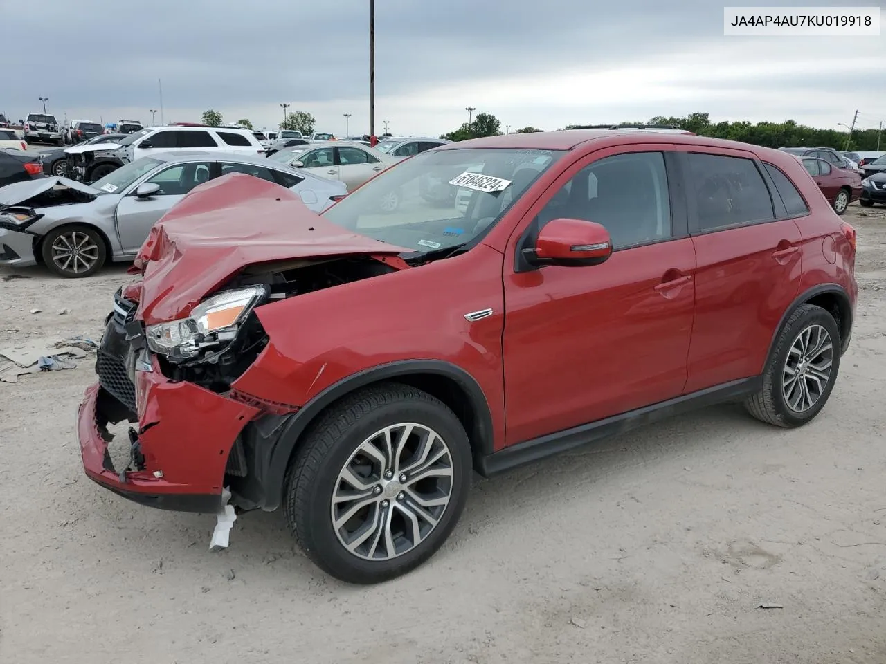 2019 Mitsubishi Outlander Sport Se VIN: JA4AP4AU7KU019918 Lot: 61646224