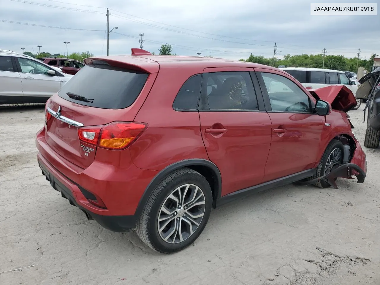 2019 Mitsubishi Outlander Sport Se VIN: JA4AP4AU7KU019918 Lot: 61646224