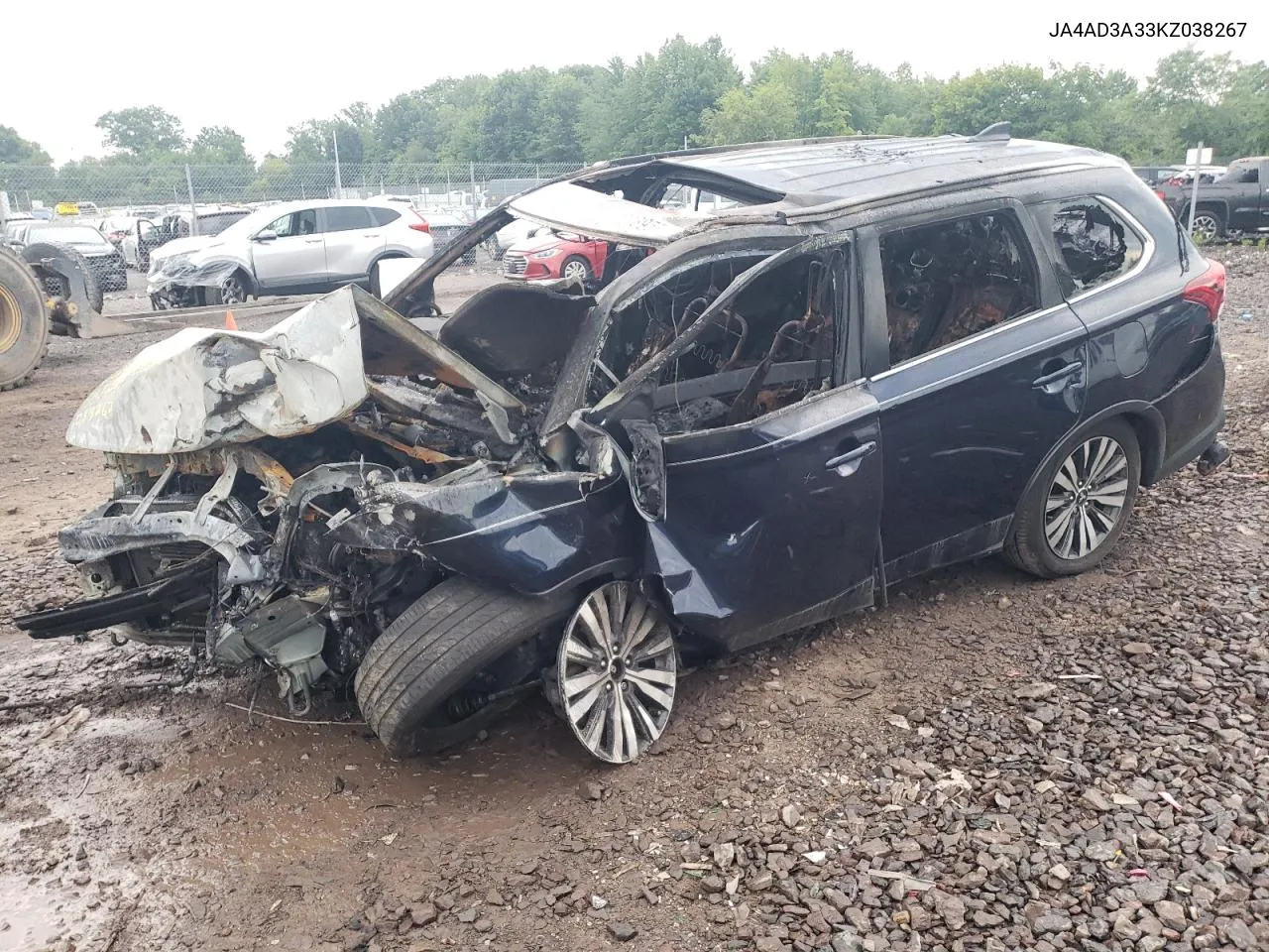 2019 Mitsubishi Outlander Se VIN: JA4AD3A33KZ038267 Lot: 62739554