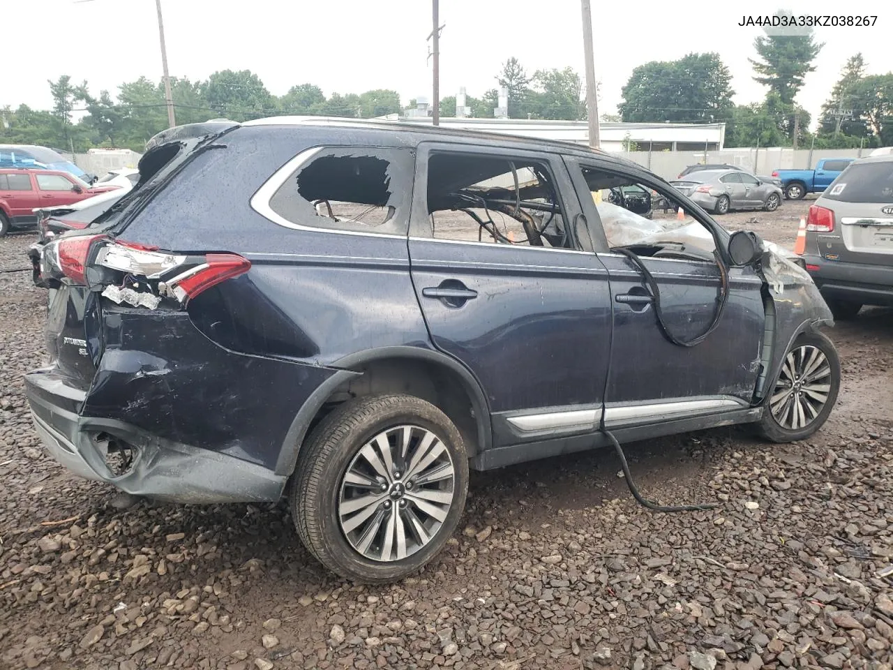 2019 Mitsubishi Outlander Se VIN: JA4AD3A33KZ038267 Lot: 62739554