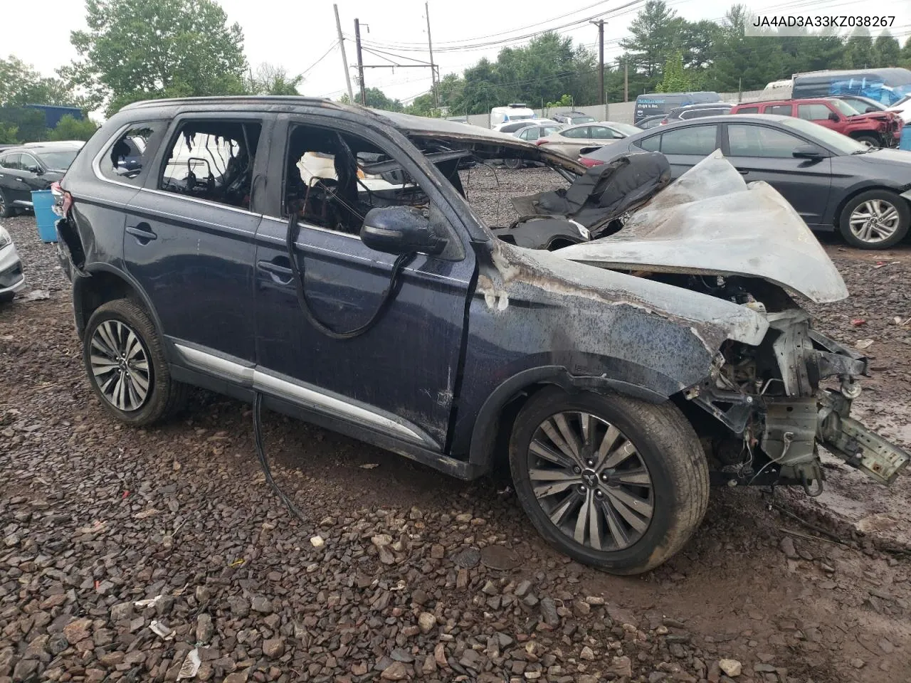 2019 Mitsubishi Outlander Se VIN: JA4AD3A33KZ038267 Lot: 62739554