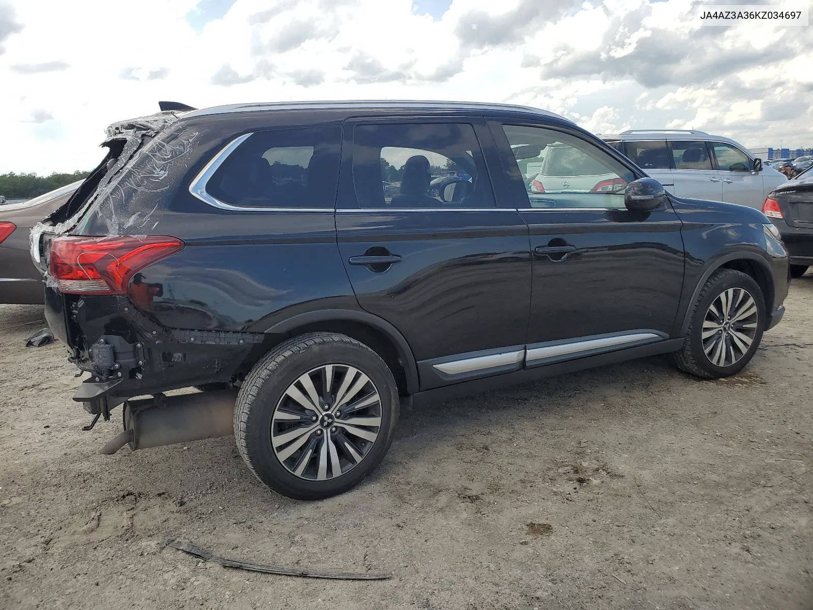 2019 Mitsubishi Outlander Se VIN: JA4AZ3A36KZ034697 Lot: 63718424