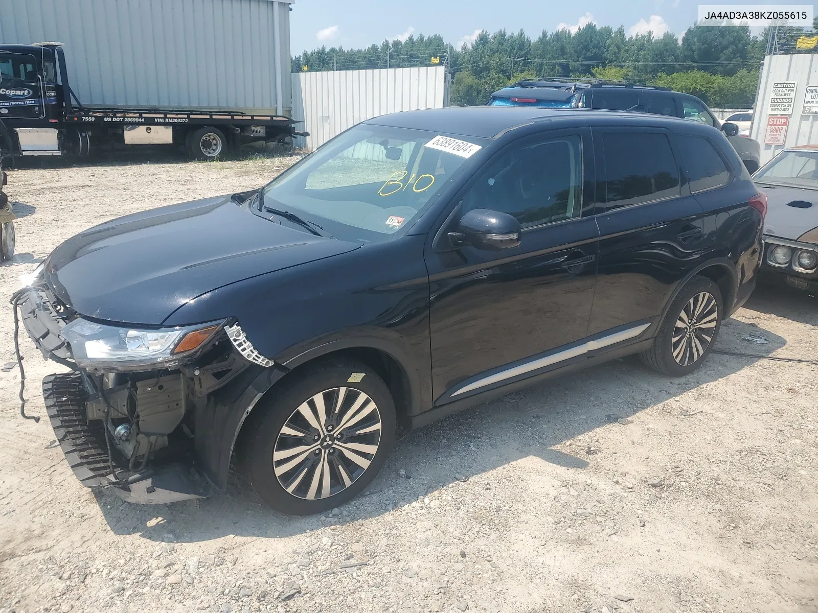 2019 Mitsubishi Outlander Se VIN: JA4AD3A38KZ055615 Lot: 63891604