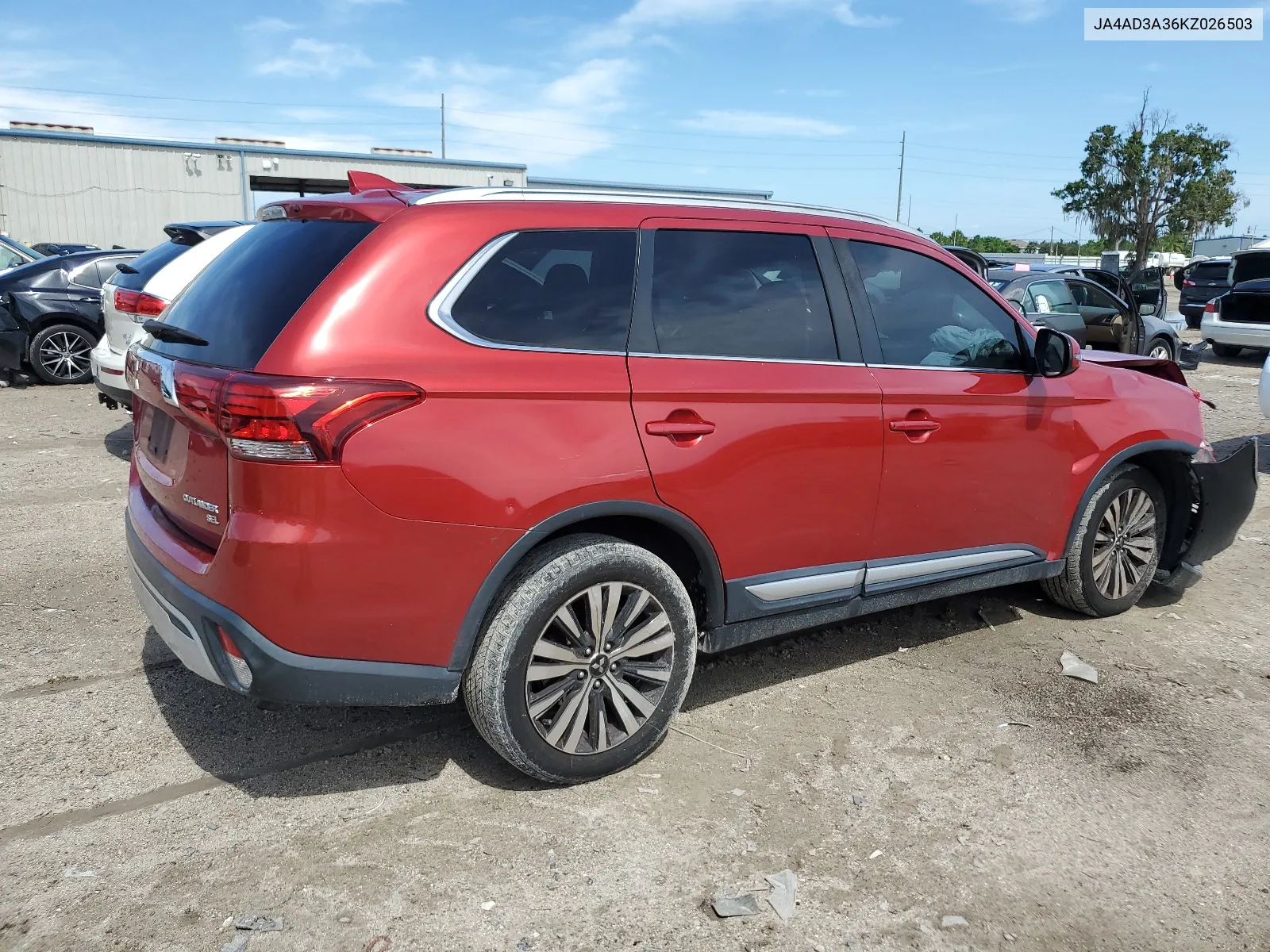 2019 Mitsubishi Outlander Se VIN: JA4AD3A36KZ026503 Lot: 65228684