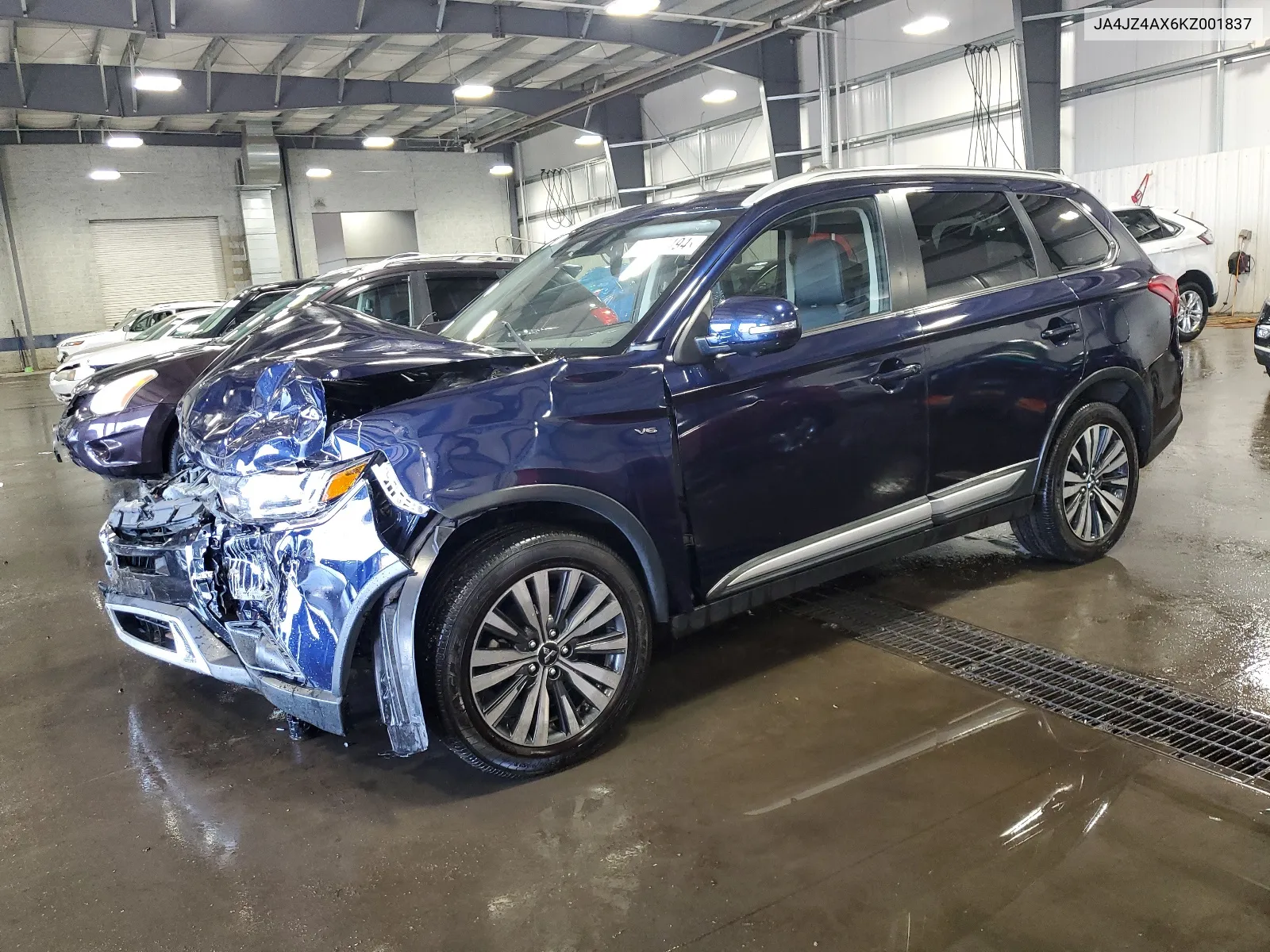 2019 Mitsubishi Outlander Gt VIN: JA4JZ4AX6KZ001837 Lot: 65786494