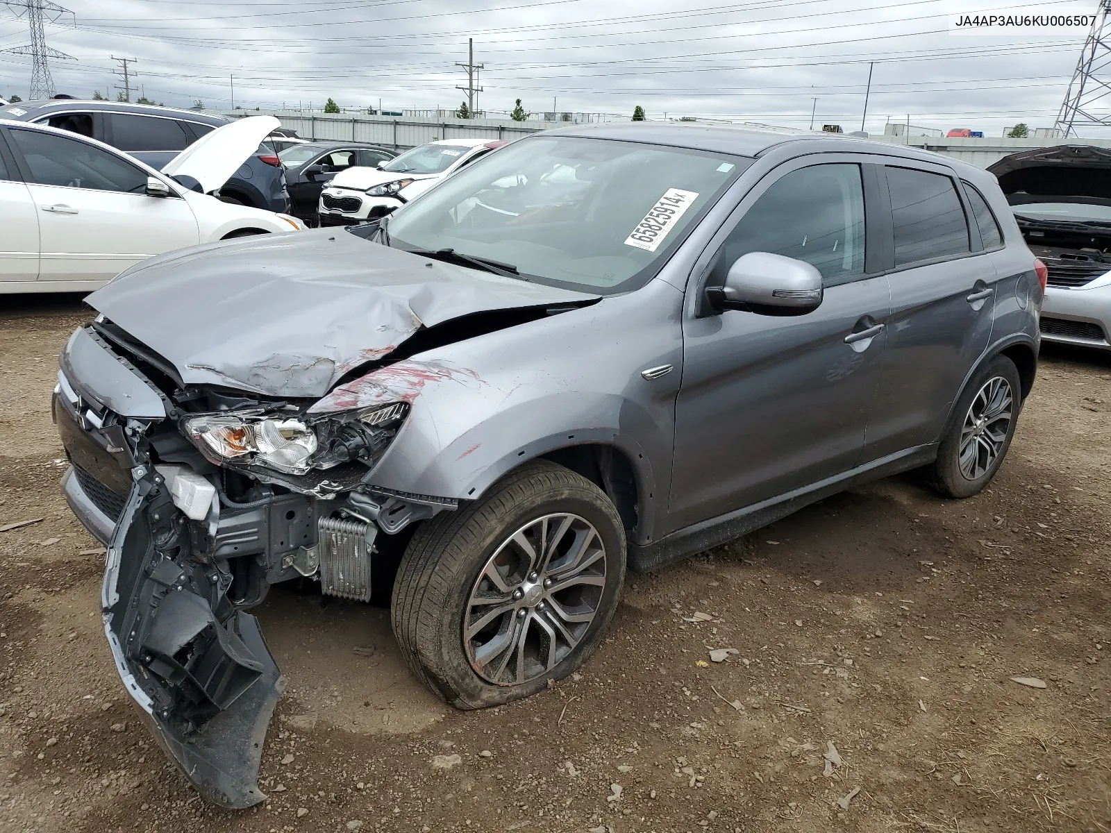 2019 Mitsubishi Outlander Sport Es VIN: JA4AP3AU6KU006507 Lot: 65825914