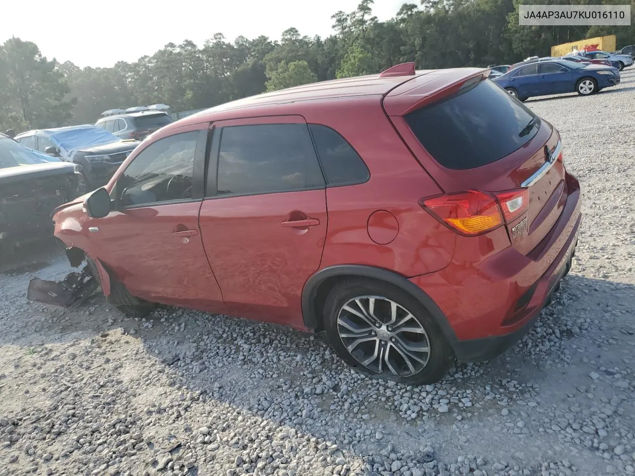 2019 Mitsubishi Outlander Sport Es VIN: JA4AP3AU7KU016110 Lot: 65896984