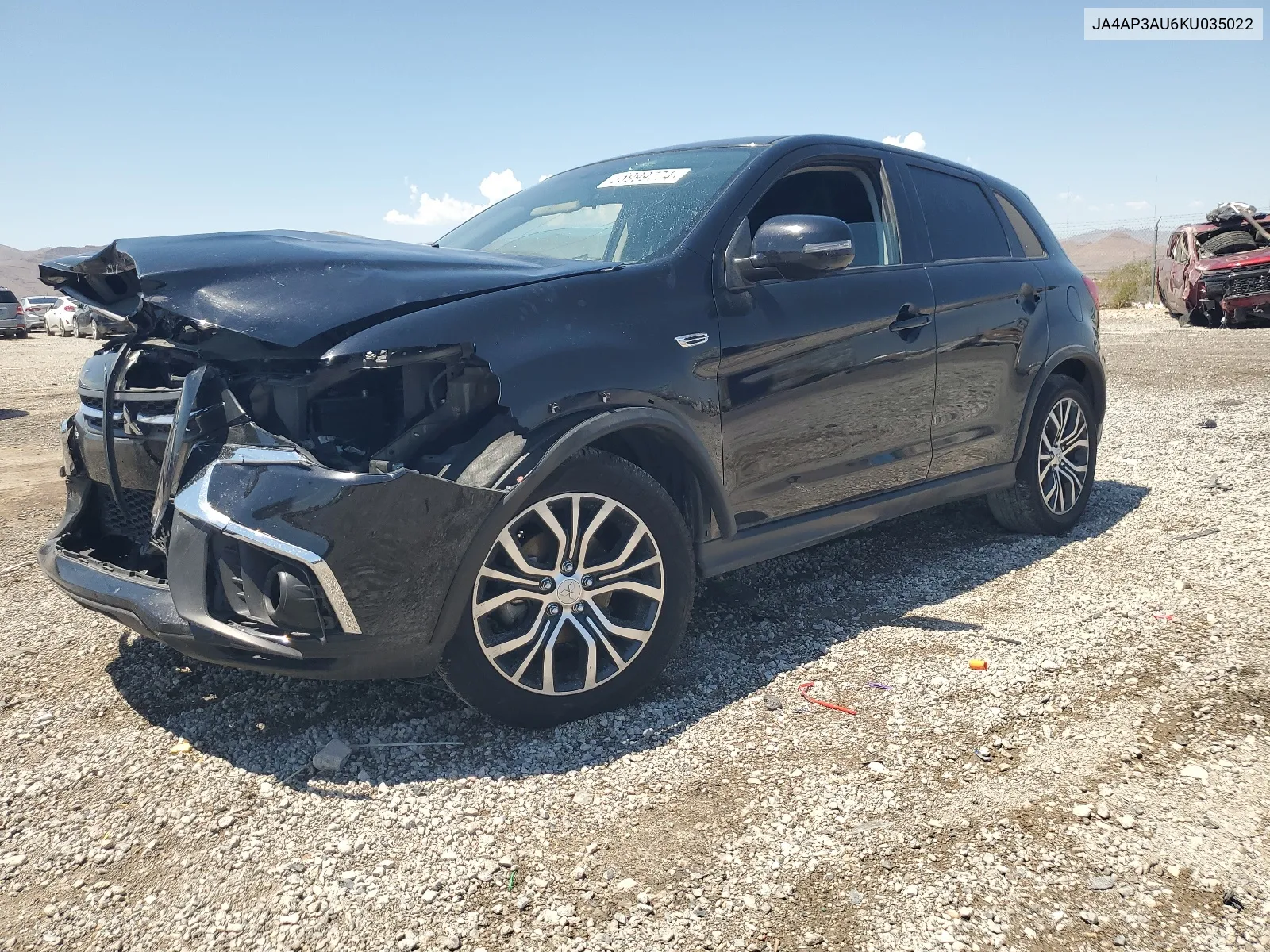 2019 Mitsubishi Outlander Sport Es VIN: JA4AP3AU6KU035022 Lot: 65999774