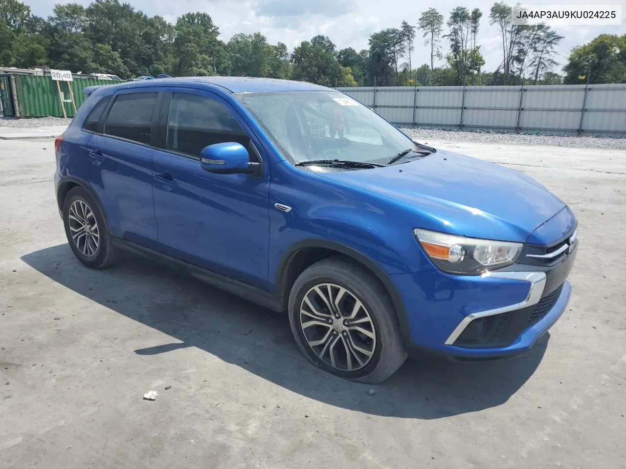 2019 Mitsubishi Outlander Sport Es VIN: JA4AP3AU9KU024225 Lot: 66127354