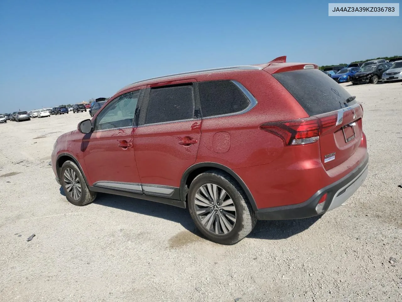 2019 Mitsubishi Outlander Se VIN: JA4AZ3A39KZ036783 Lot: 66128034