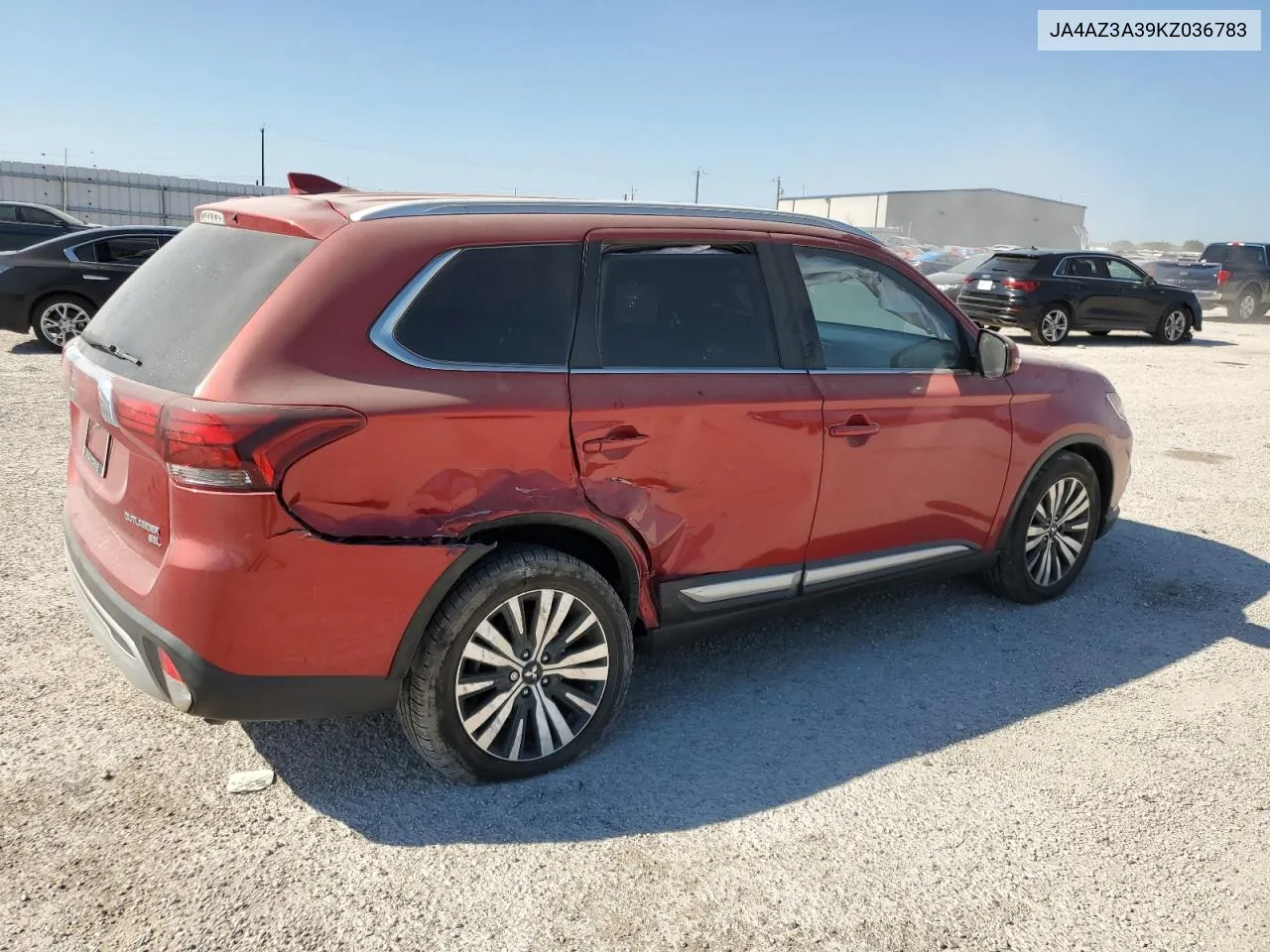 2019 Mitsubishi Outlander Se VIN: JA4AZ3A39KZ036783 Lot: 66128034