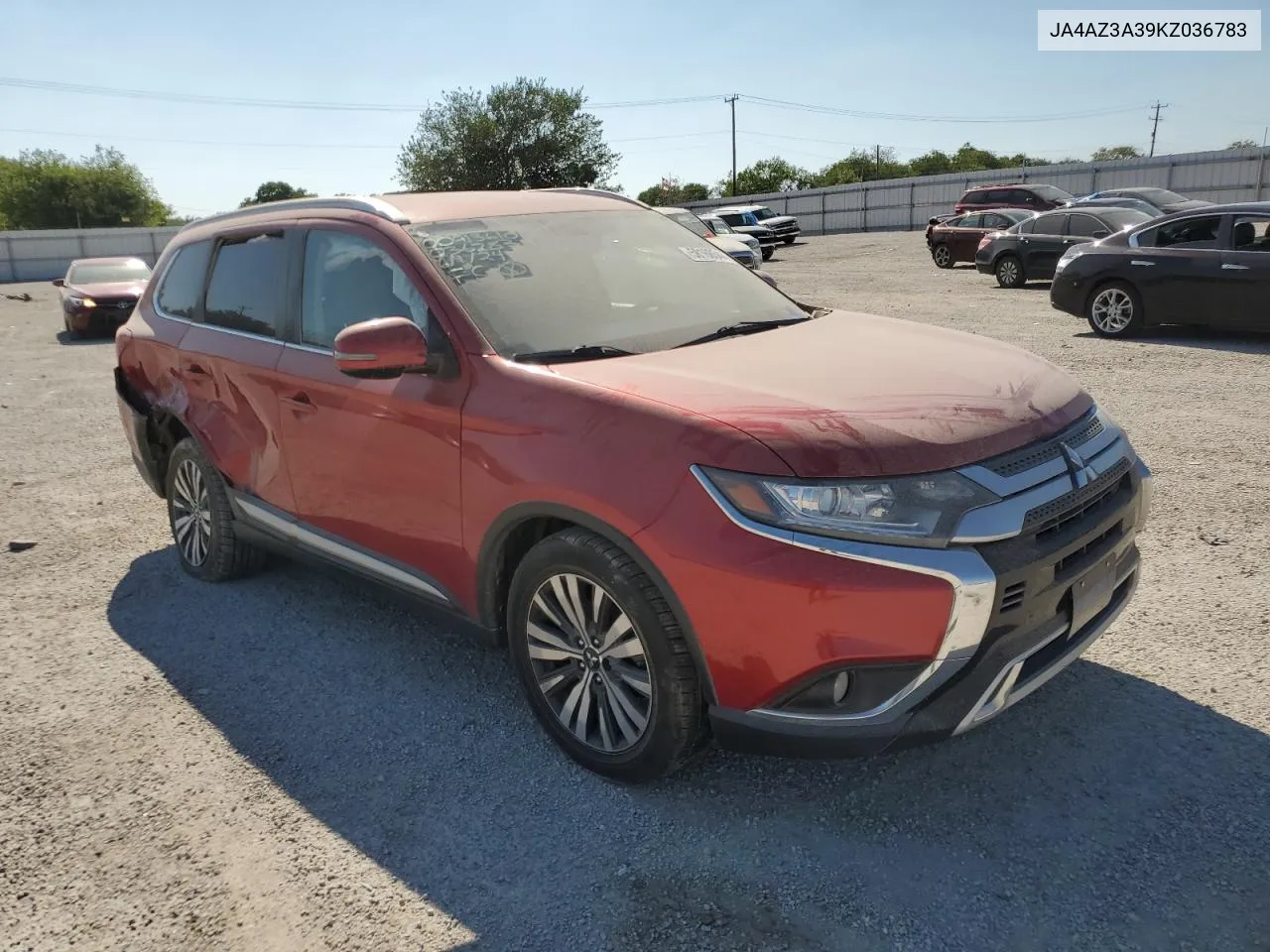 2019 Mitsubishi Outlander Se VIN: JA4AZ3A39KZ036783 Lot: 66128034