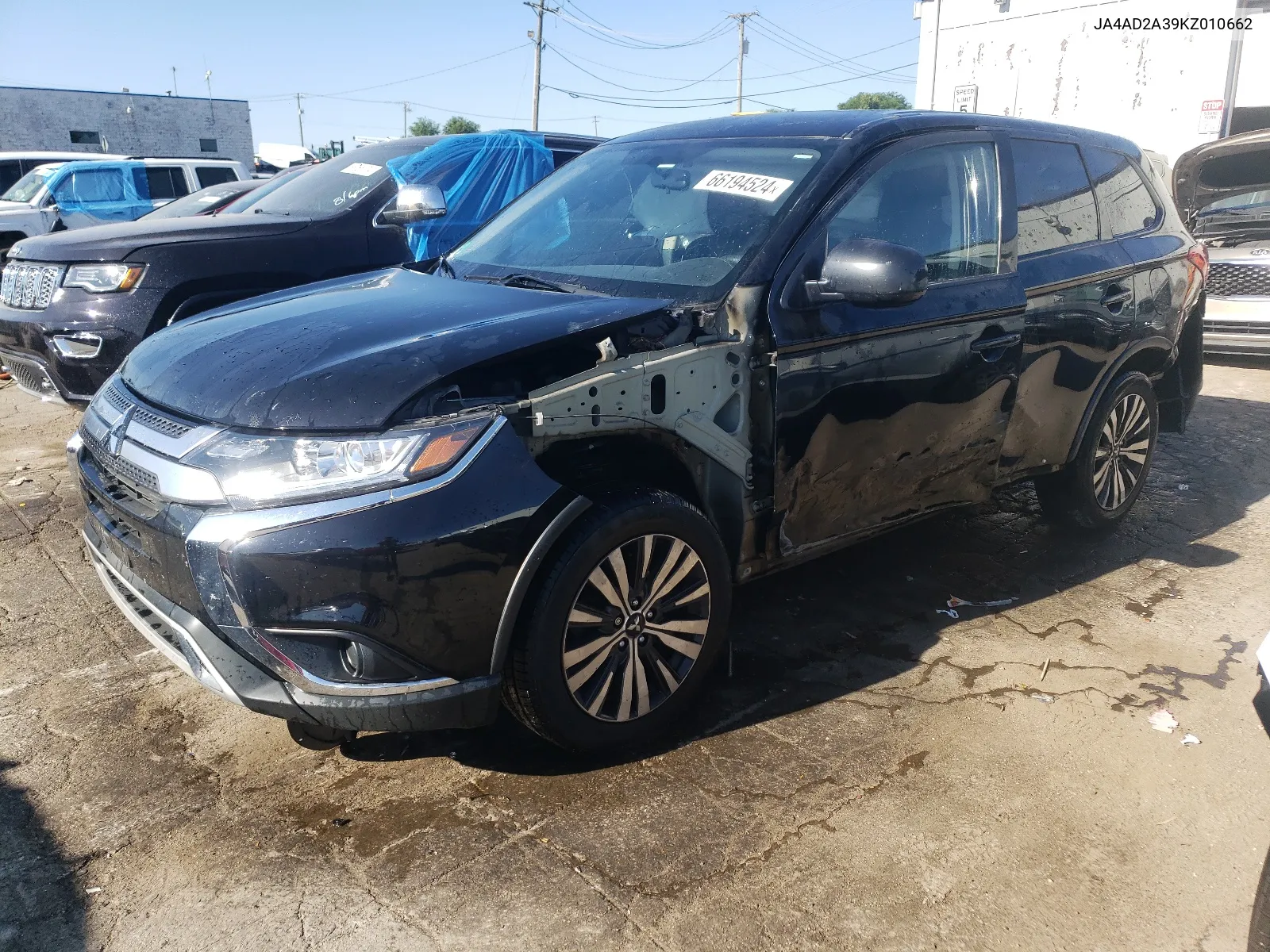 2019 Mitsubishi Outlander Es VIN: JA4AD2A39KZ010662 Lot: 66194524