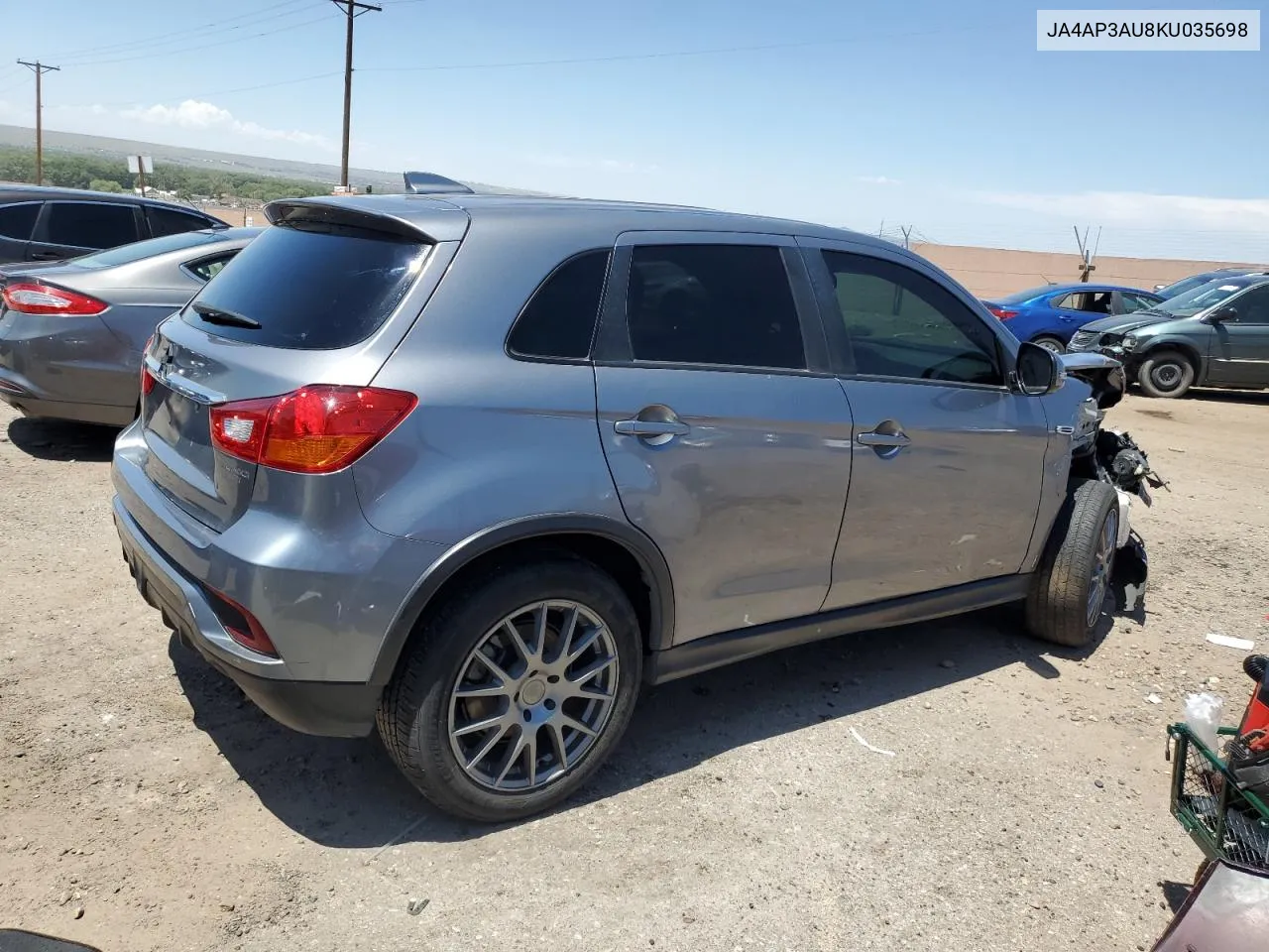 2019 Mitsubishi Outlander Sport Es VIN: JA4AP3AU8KU035698 Lot: 66313644