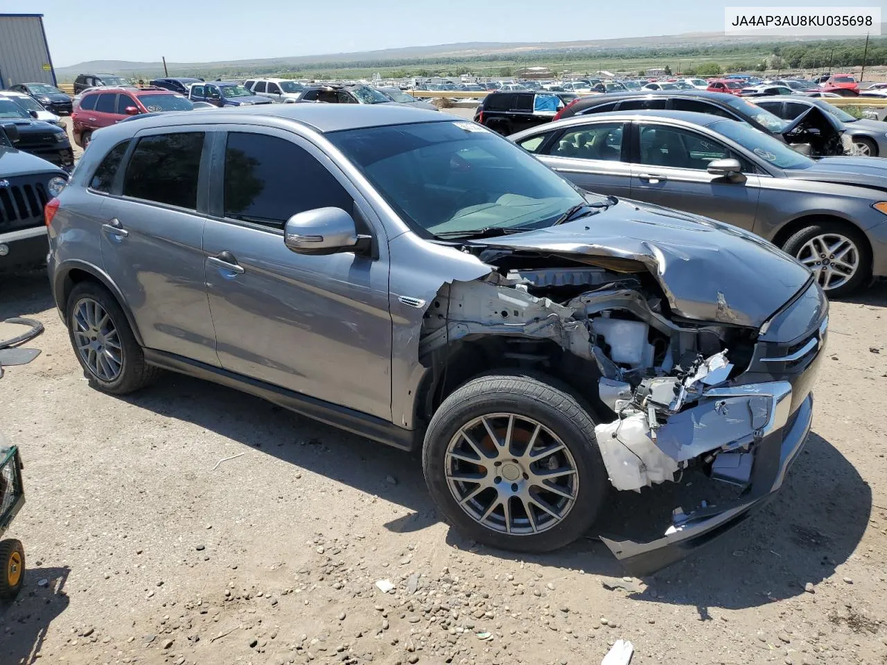 2019 Mitsubishi Outlander Sport Es VIN: JA4AP3AU8KU035698 Lot: 66313644