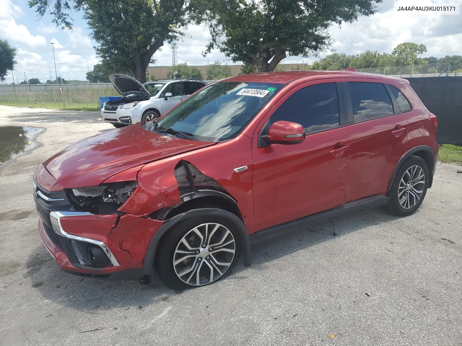 2019 Mitsubishi Outlander Sport Se VIN: JA4AP4AU3KU015171 Lot: 66529764