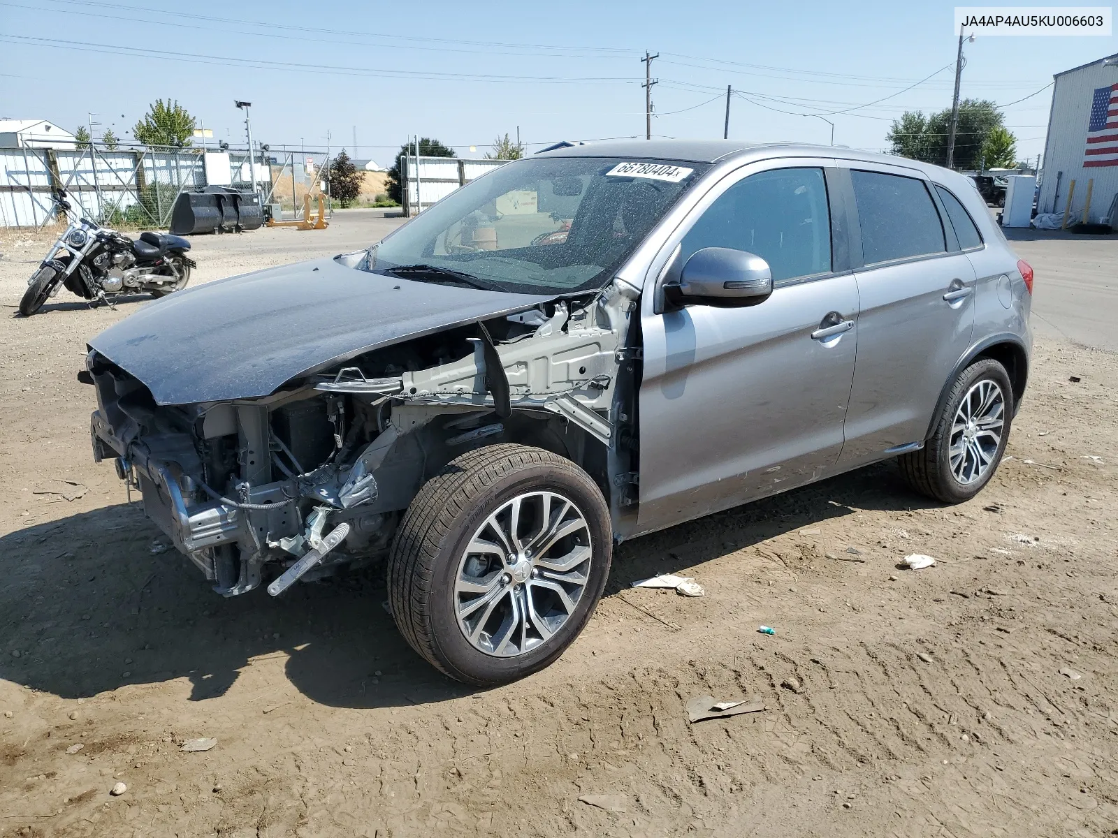 2019 Mitsubishi Outlander Sport Se VIN: JA4AP4AU5KU006603 Lot: 66780404