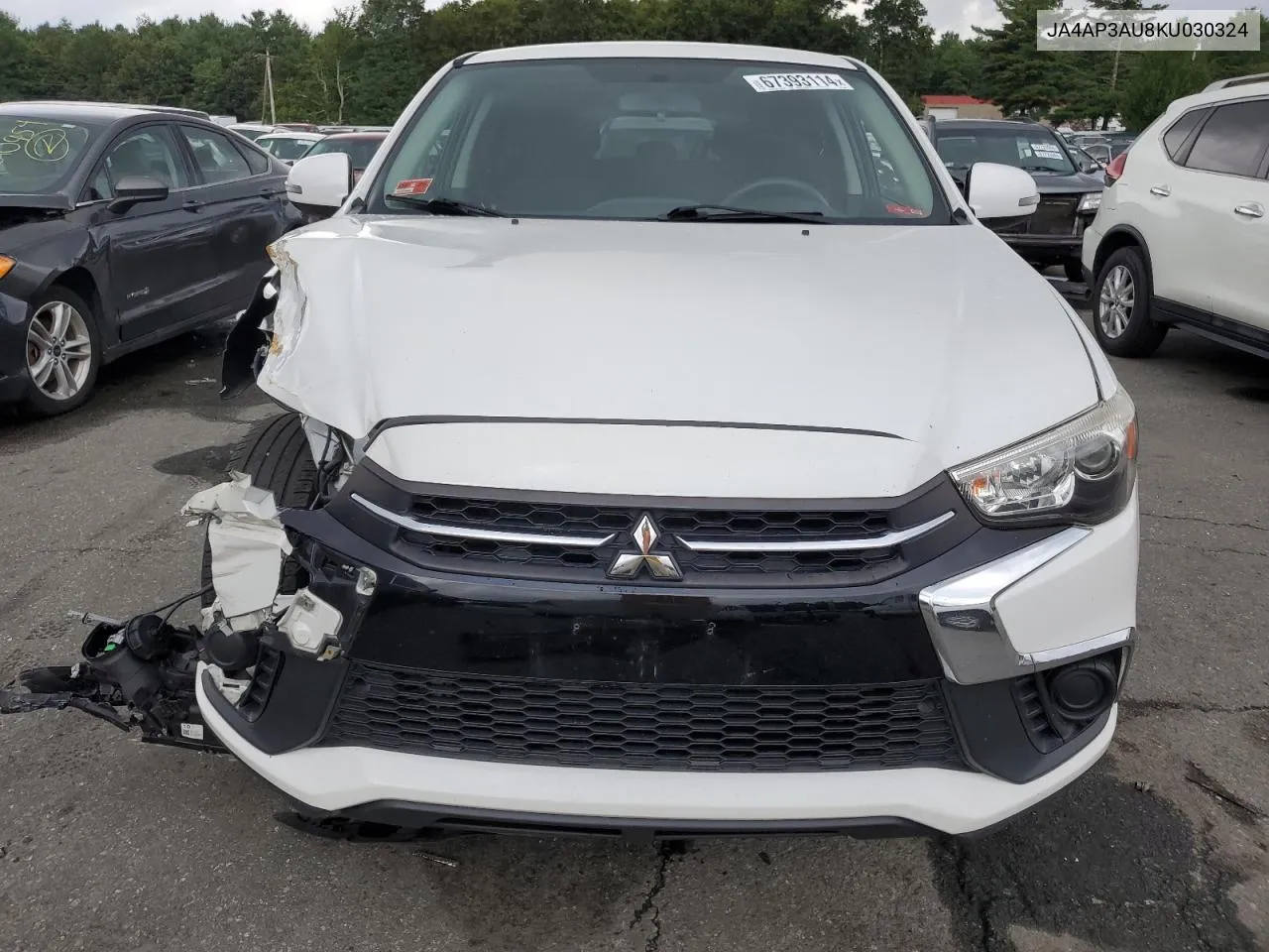 2019 Mitsubishi Outlander Sport Es VIN: JA4AP3AU8KU030324 Lot: 67393114