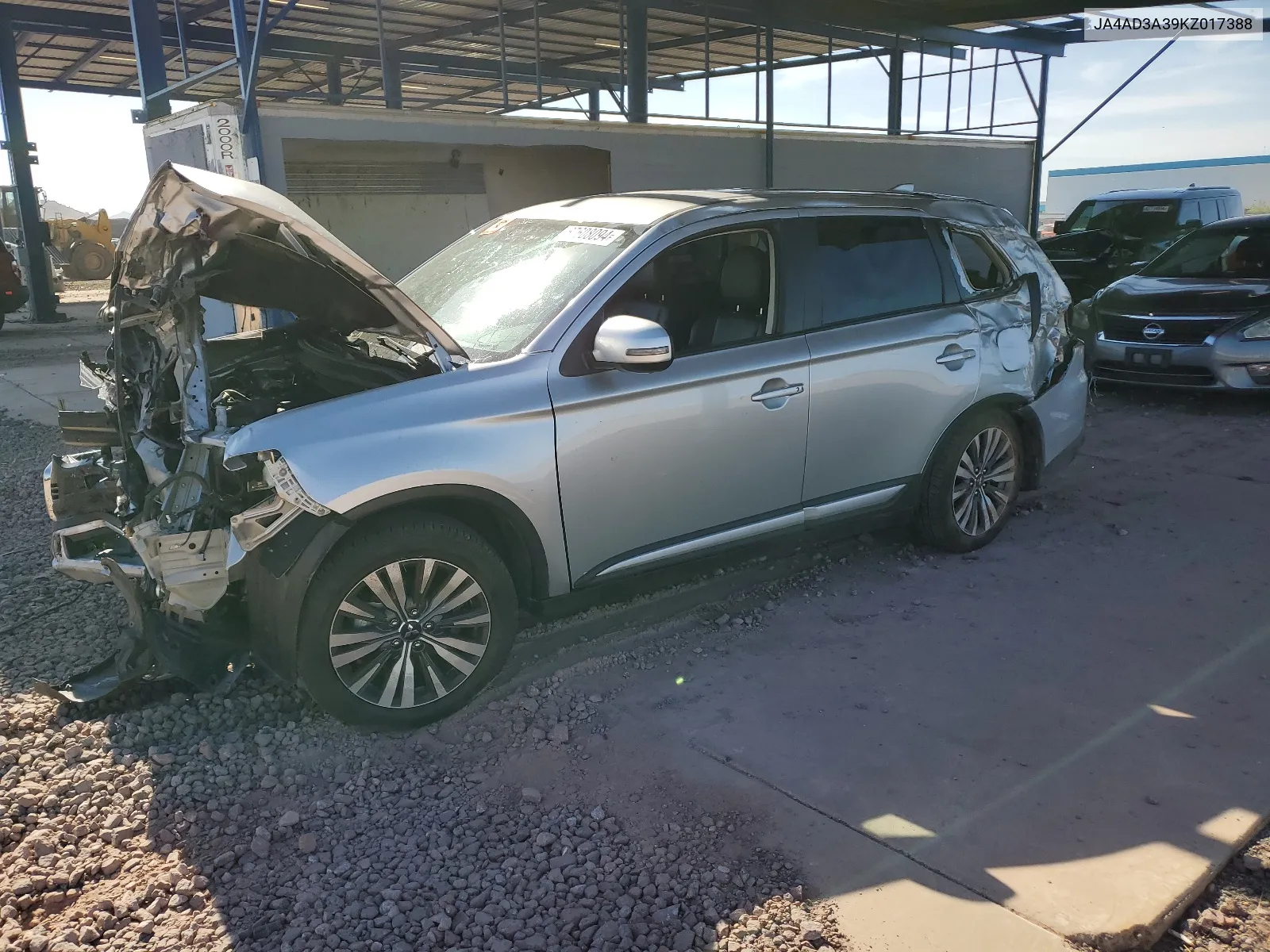 2019 Mitsubishi Outlander Se VIN: JA4AD3A39KZ017388 Lot: 67608094