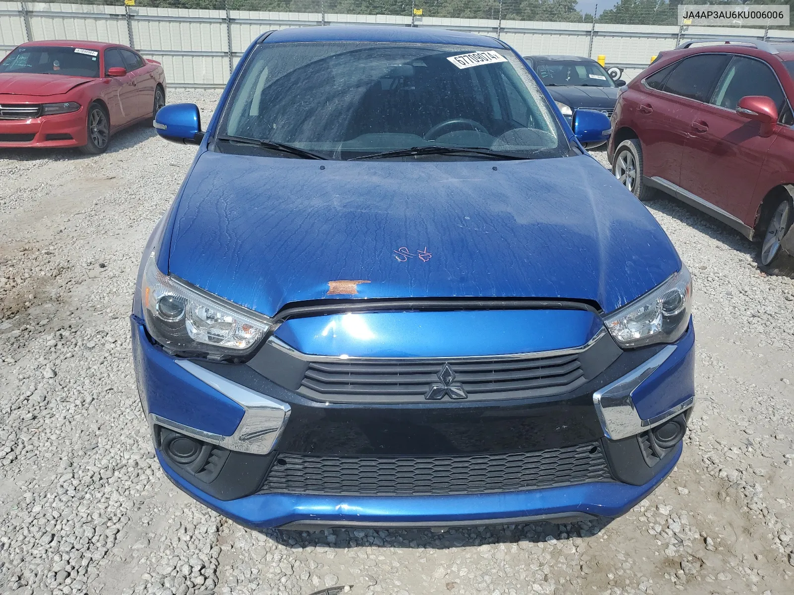 2019 Mitsubishi Outlander Sport Es VIN: JA4AP3AU6KU006006 Lot: 67709074