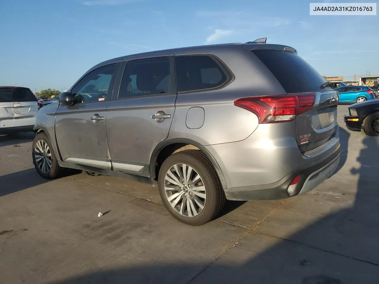 2019 Mitsubishi Outlander Es VIN: JA4AD2A31KZ016763 Lot: 67872784