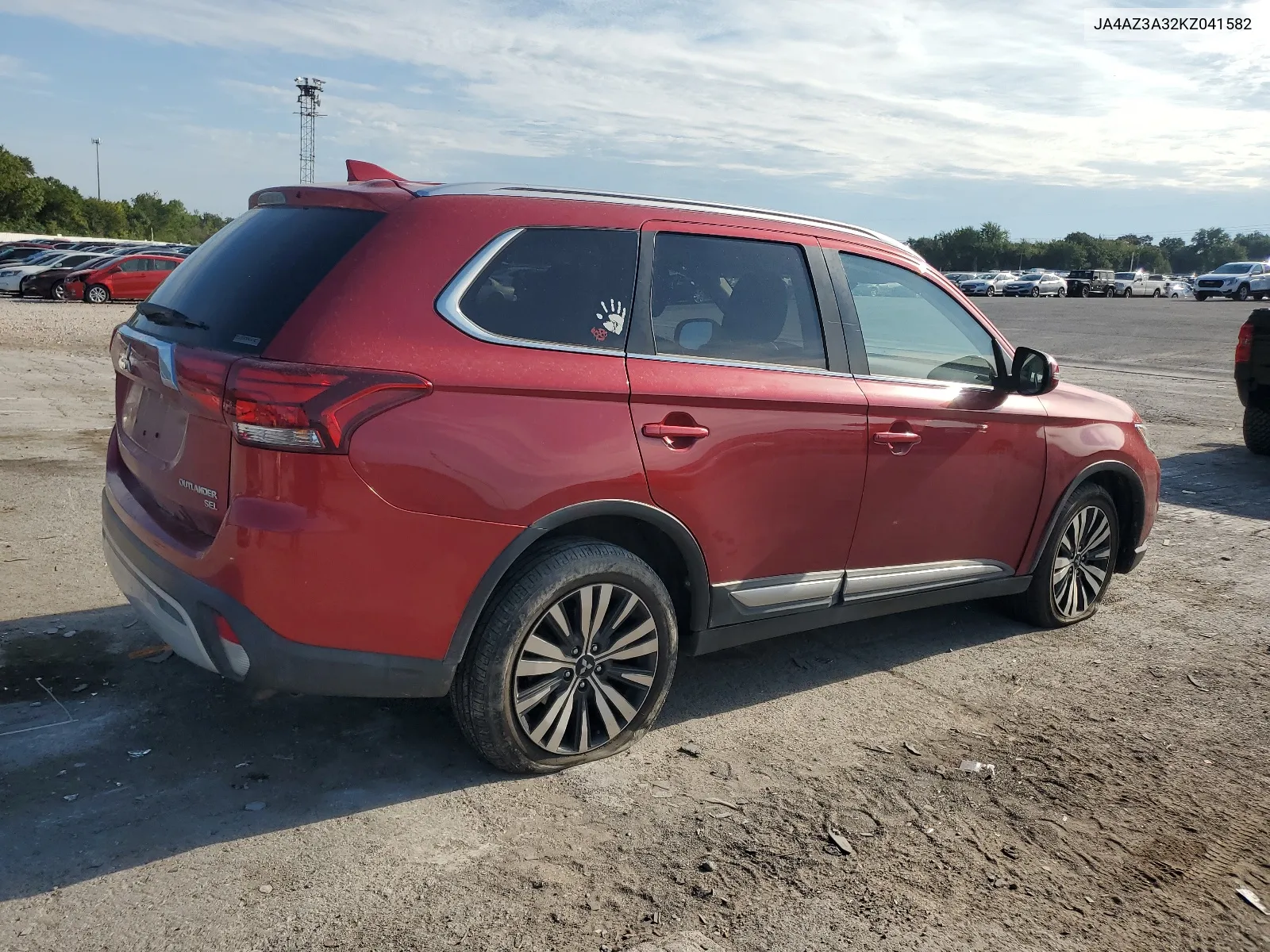 2019 Mitsubishi Outlander Se VIN: JA4AZ3A32KZ041582 Lot: 67929164