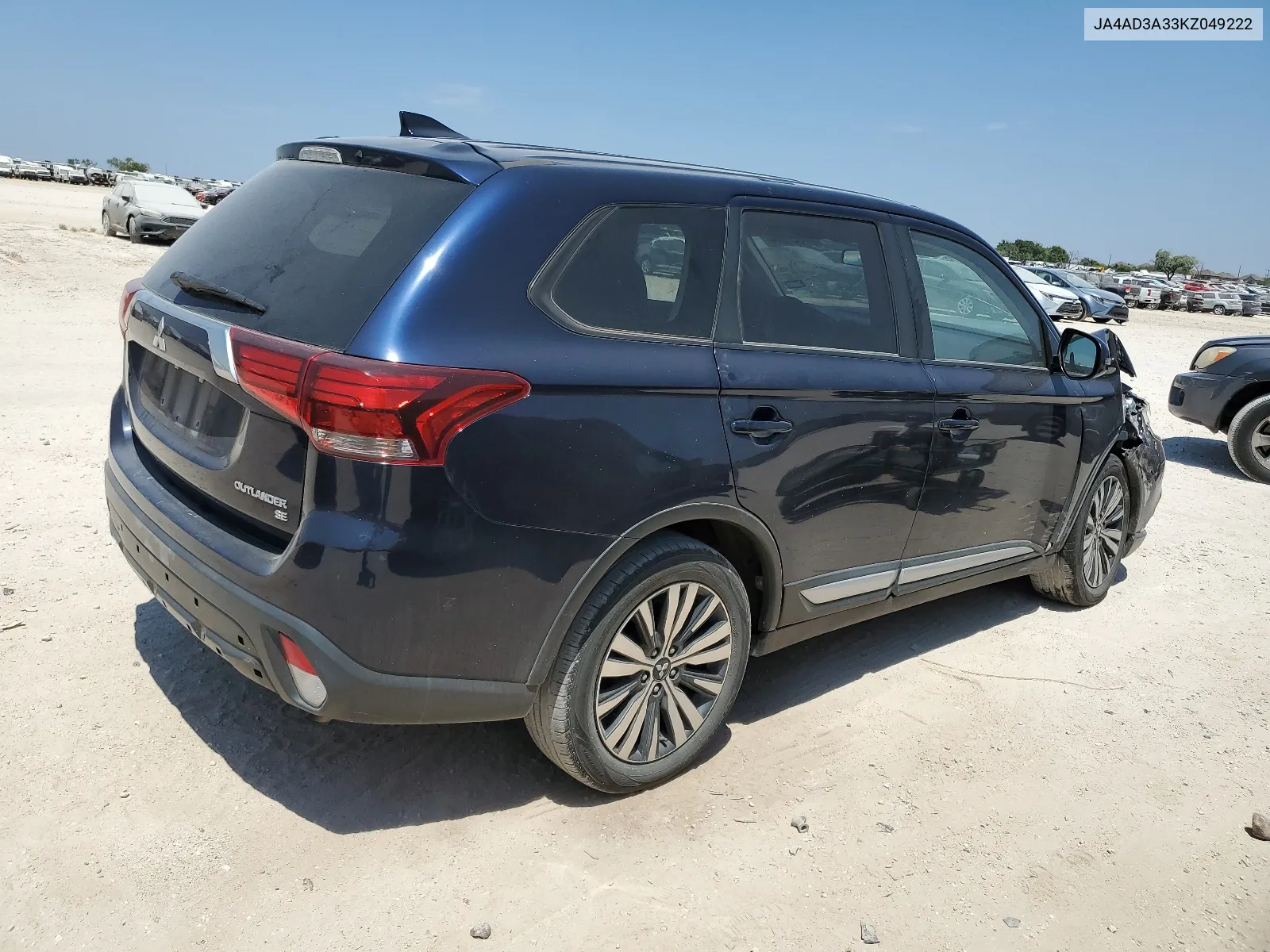 2019 Mitsubishi Outlander Se VIN: JA4AD3A33KZ049222 Lot: 68067244