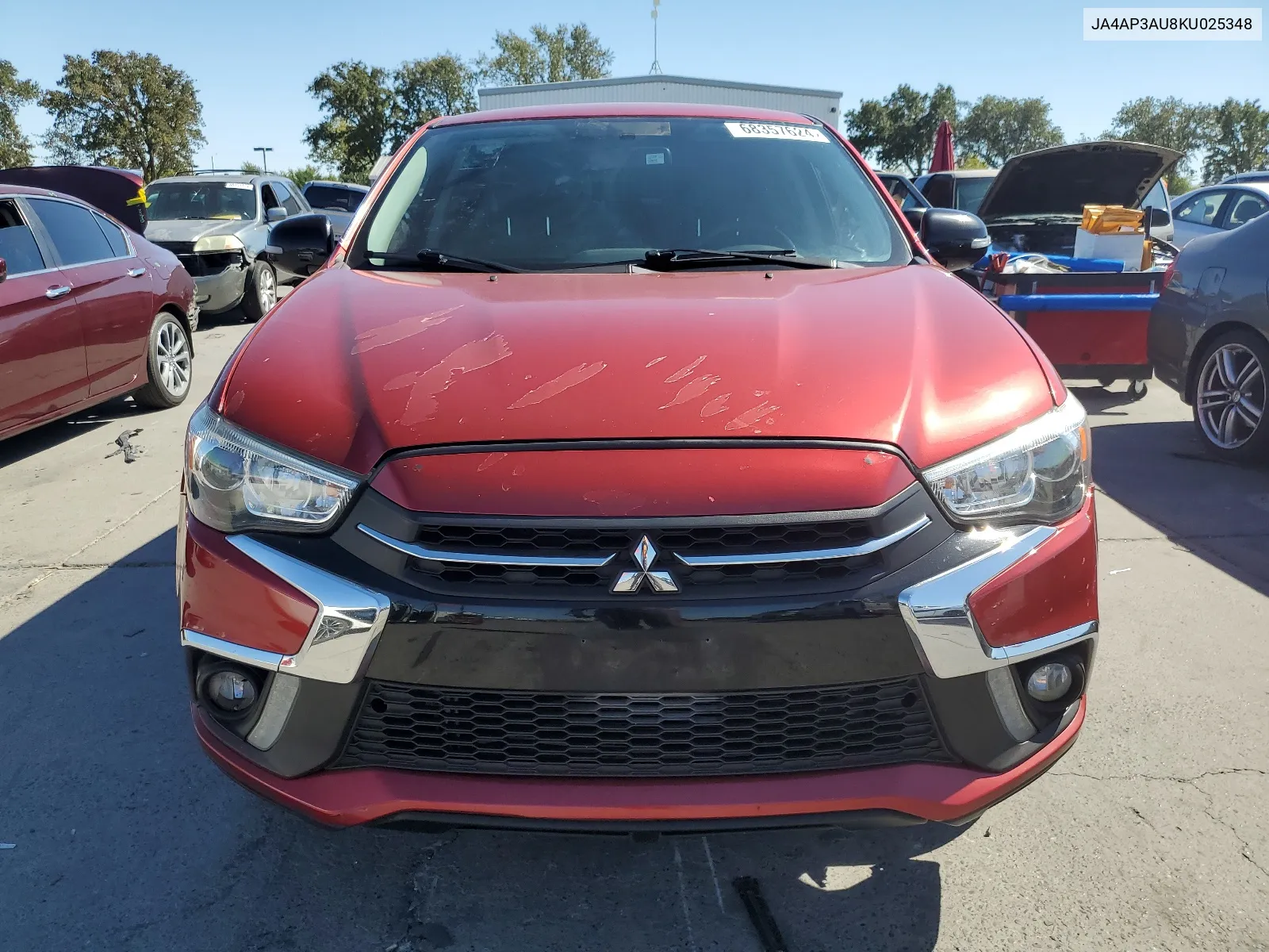 2019 Mitsubishi Outlander Sport Es VIN: JA4AP3AU8KU025348 Lot: 68357624