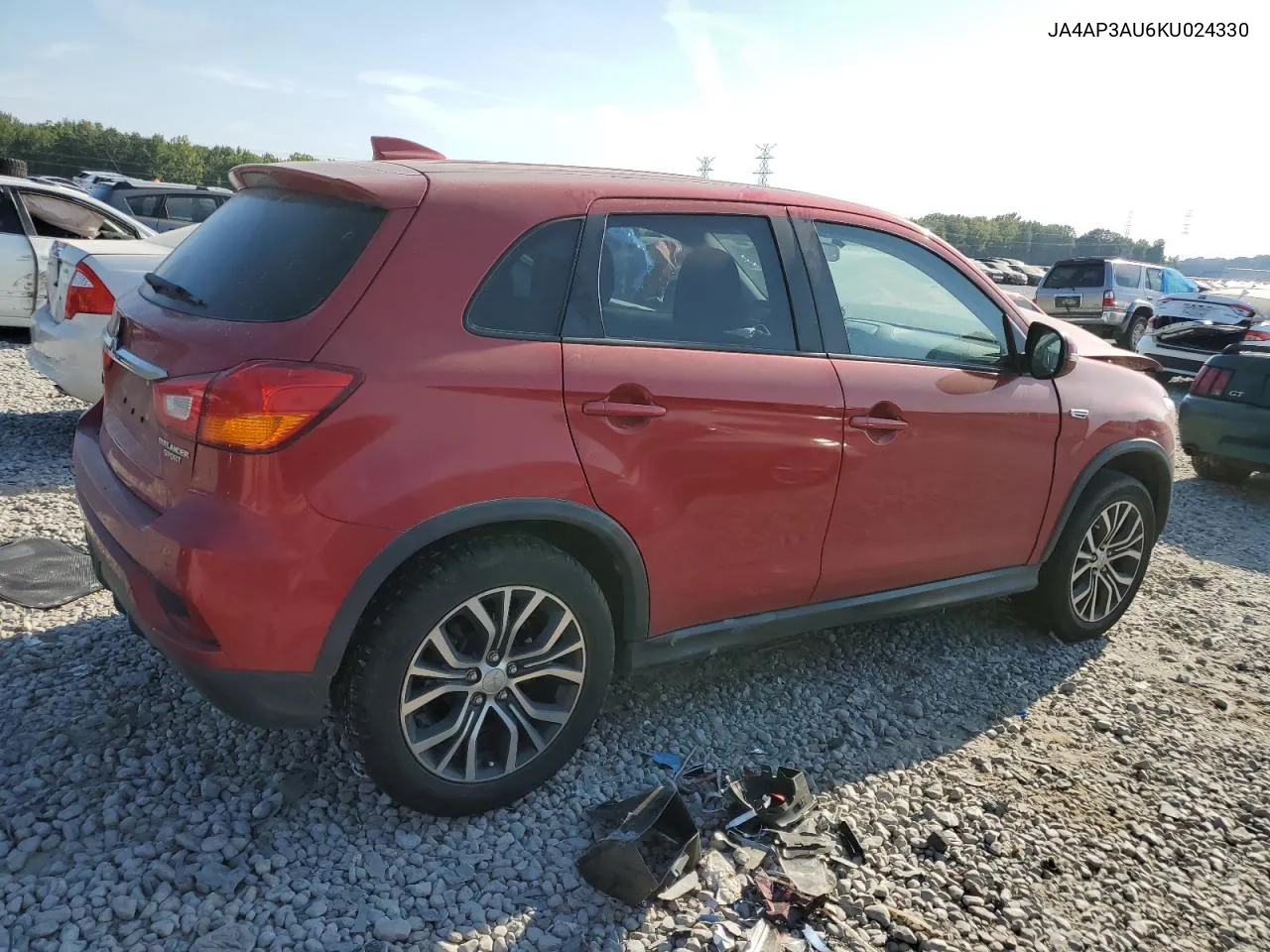 2019 Mitsubishi Outlander Sport Es VIN: JA4AP3AU6KU024330 Lot: 68364924