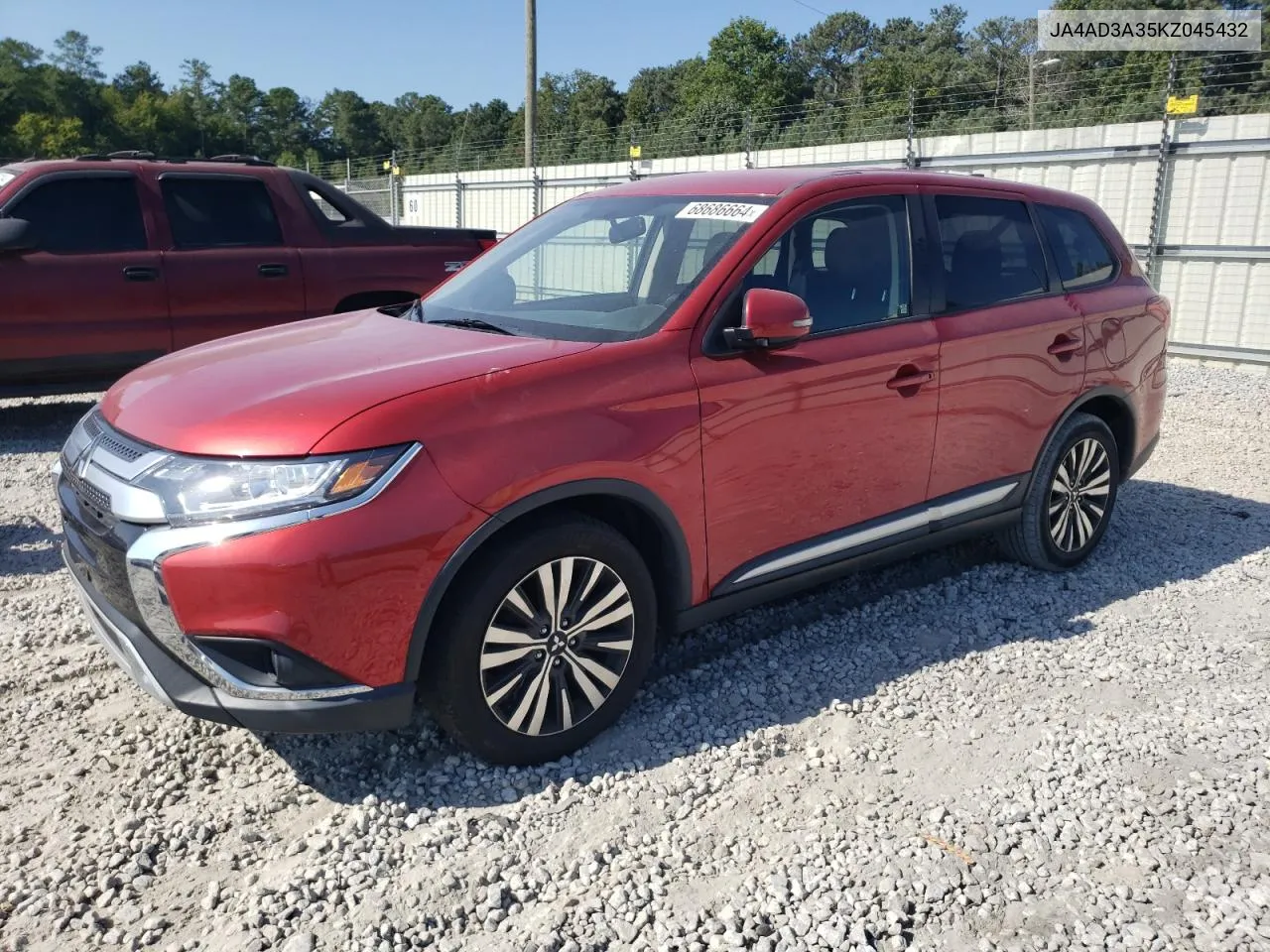 2019 Mitsubishi Outlander Se VIN: JA4AD3A35KZ045432 Lot: 68686664