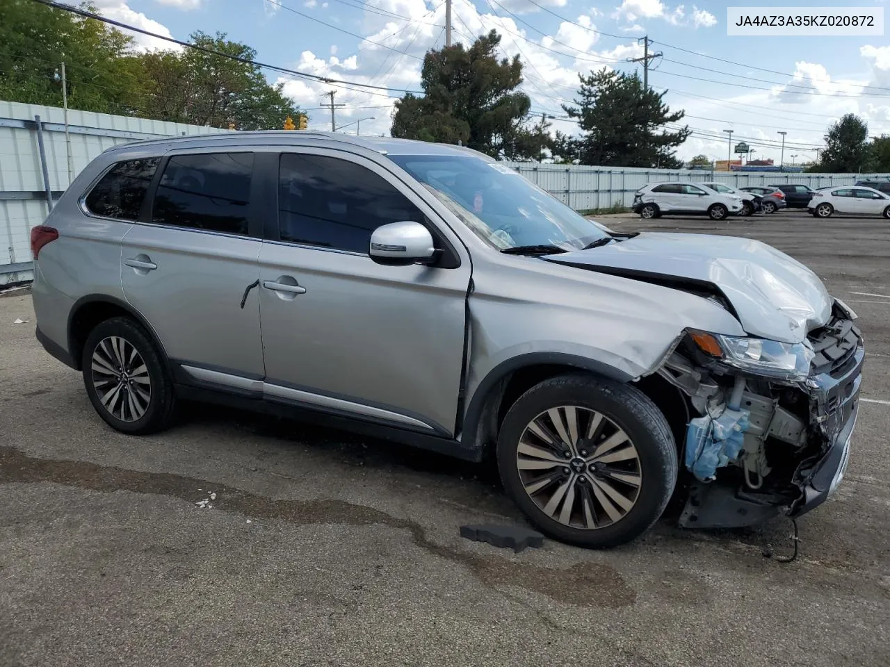 2019 Mitsubishi Outlander Se VIN: JA4AZ3A35KZ020872 Lot: 68841174