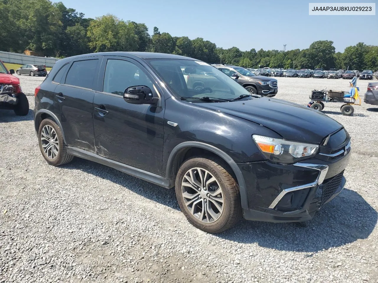 2019 Mitsubishi Outlander Sport Es VIN: JA4AP3AU8KU029223 Lot: 68862014