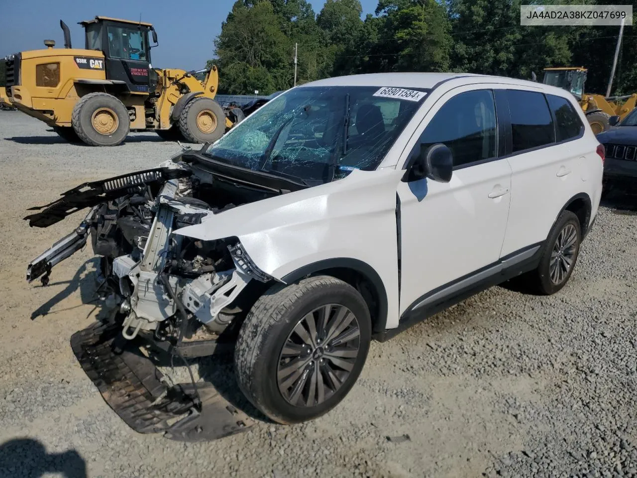 2019 Mitsubishi Outlander Es VIN: JA4AD2A38KZ047699 Lot: 68901584