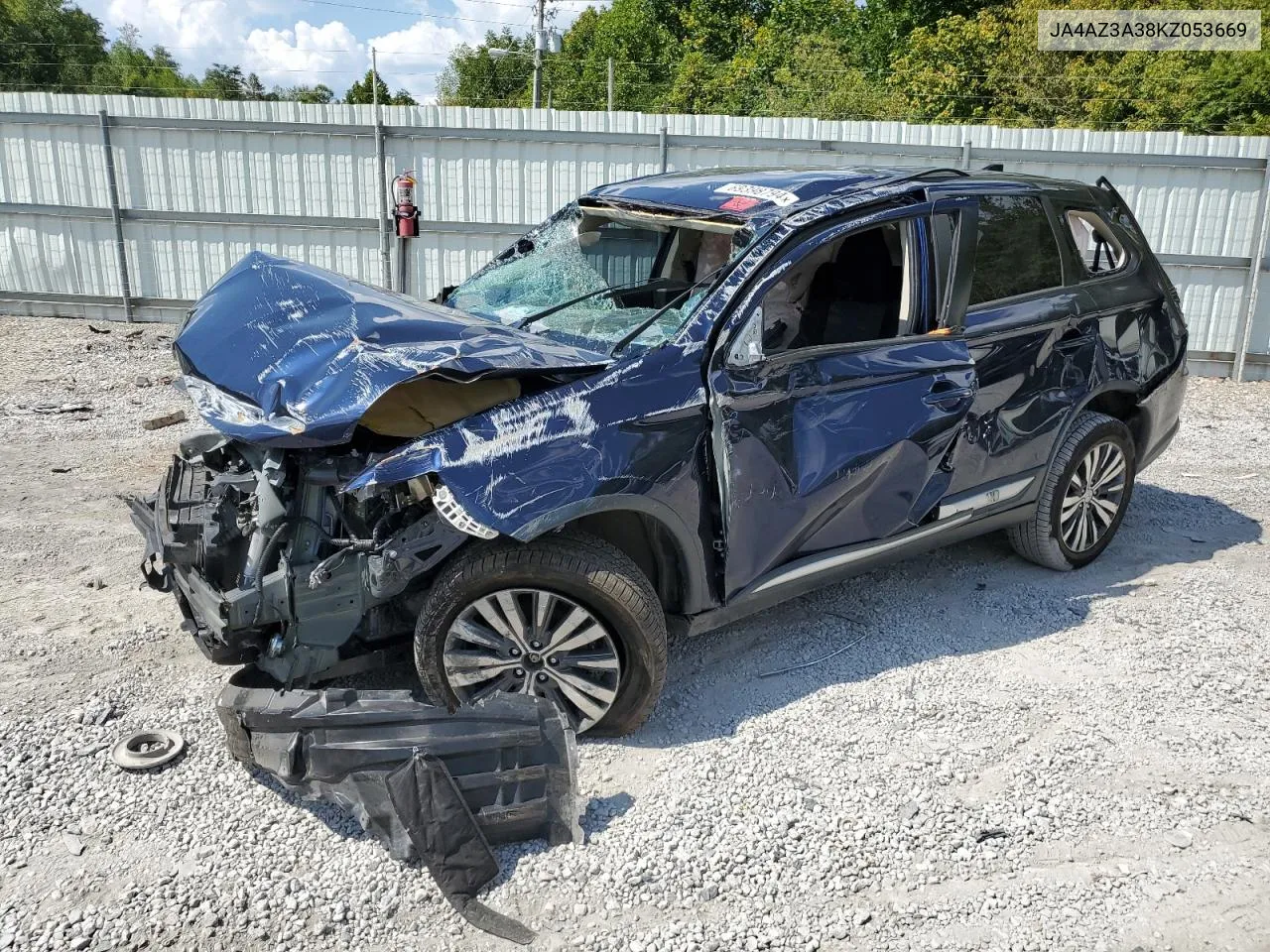 2019 Mitsubishi Outlander Se VIN: JA4AZ3A38KZ053669 Lot: 69398794