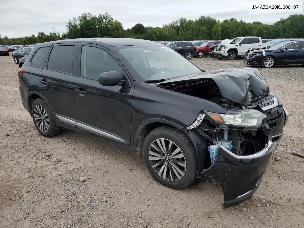 2019 Mitsubishi Outlander Se VIN: JA4AZ3A30KJ000107 Lot: 69462874