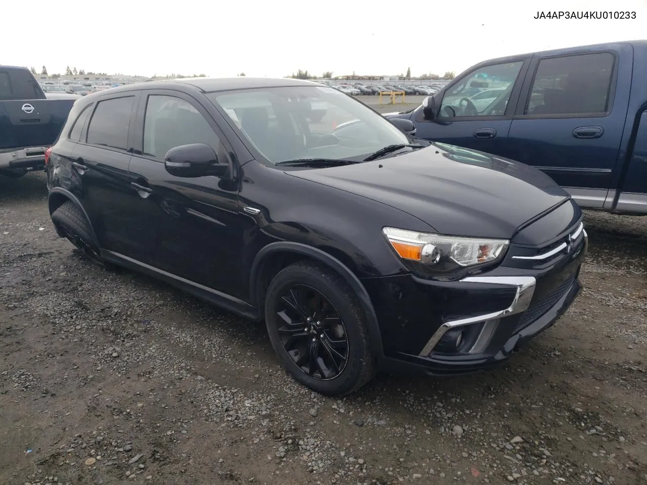 2019 Mitsubishi Outlander Sport Es VIN: JA4AP3AU4KU010233 Lot: 70130084